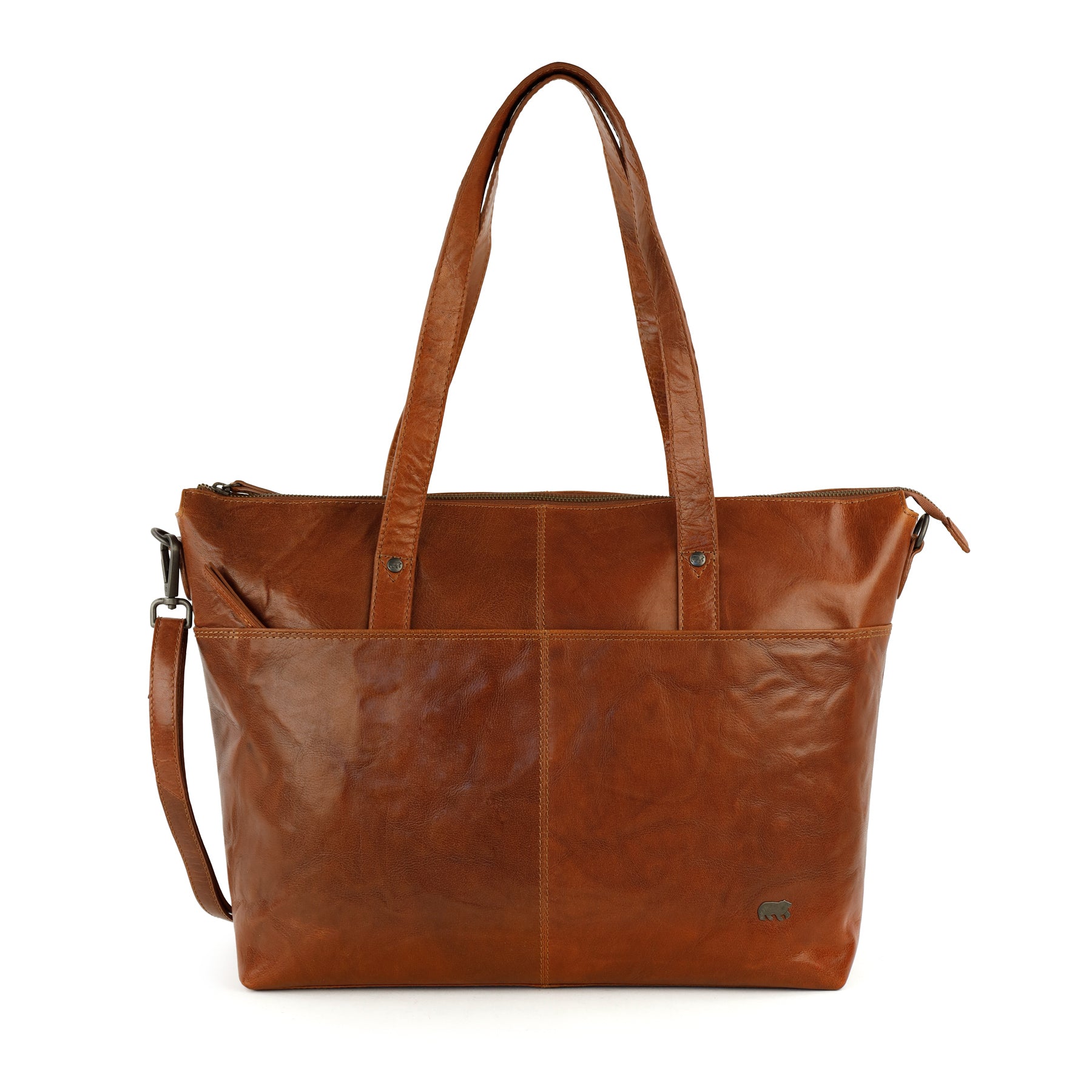 Laptoptasche/Shopper 'Manouk' Andorra Cognac