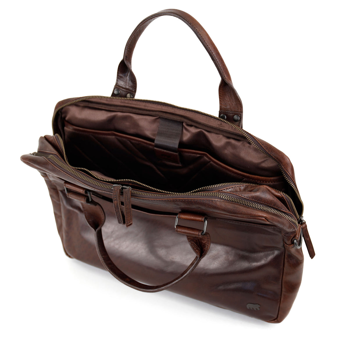 Laptoptas 15.6” 'Leandro' Andorra donkerbruin