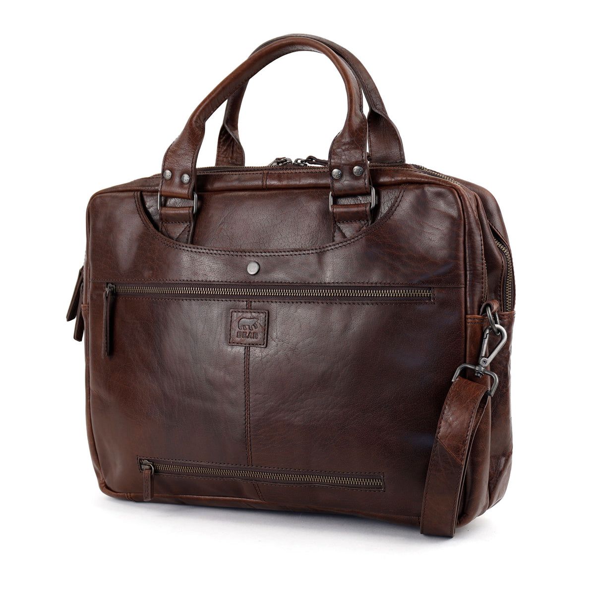 Laptoptas 15.6” 'Leandro' Andorra donkerbruin