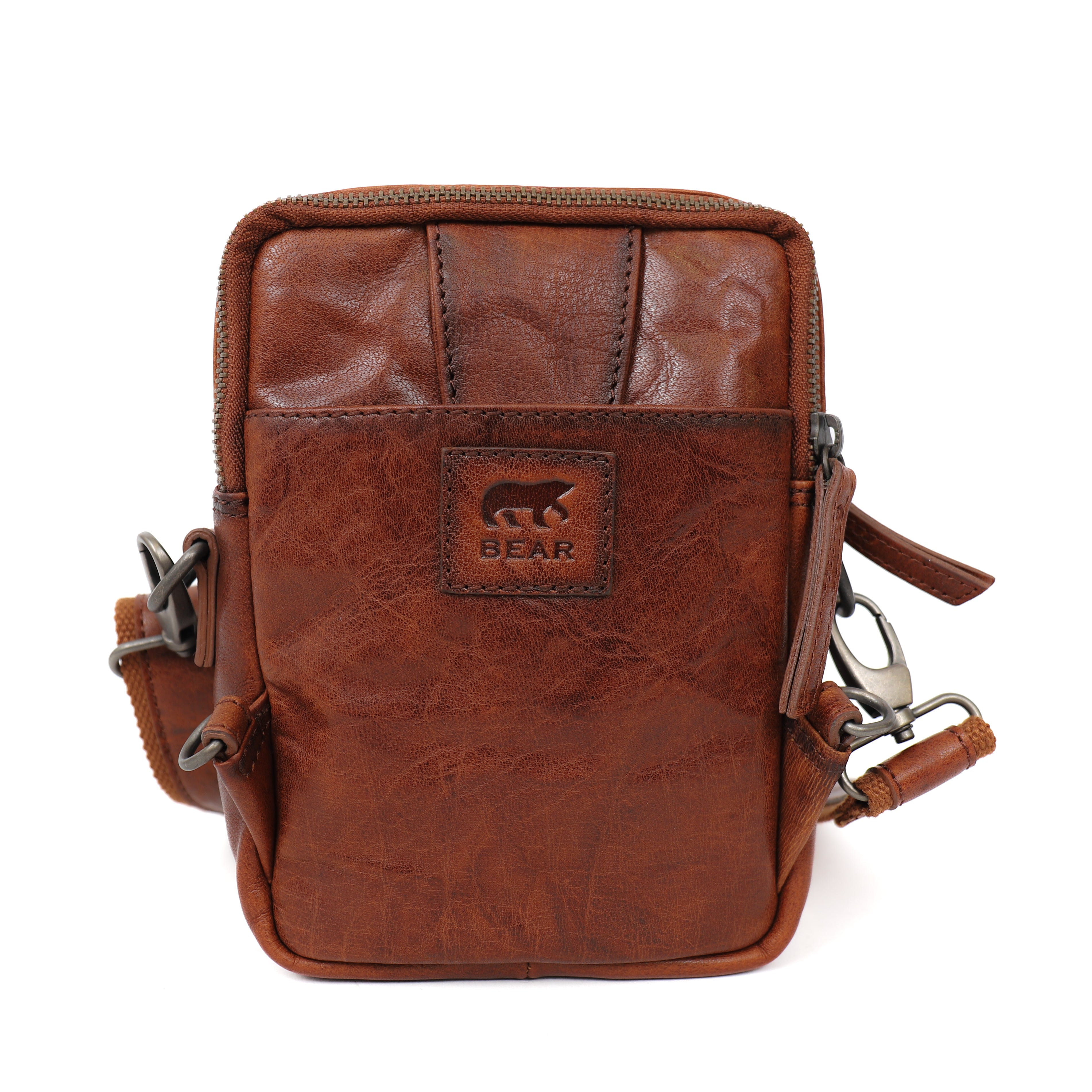 Crossbody Tasche/Umhängetasche 'Noah' Cognac