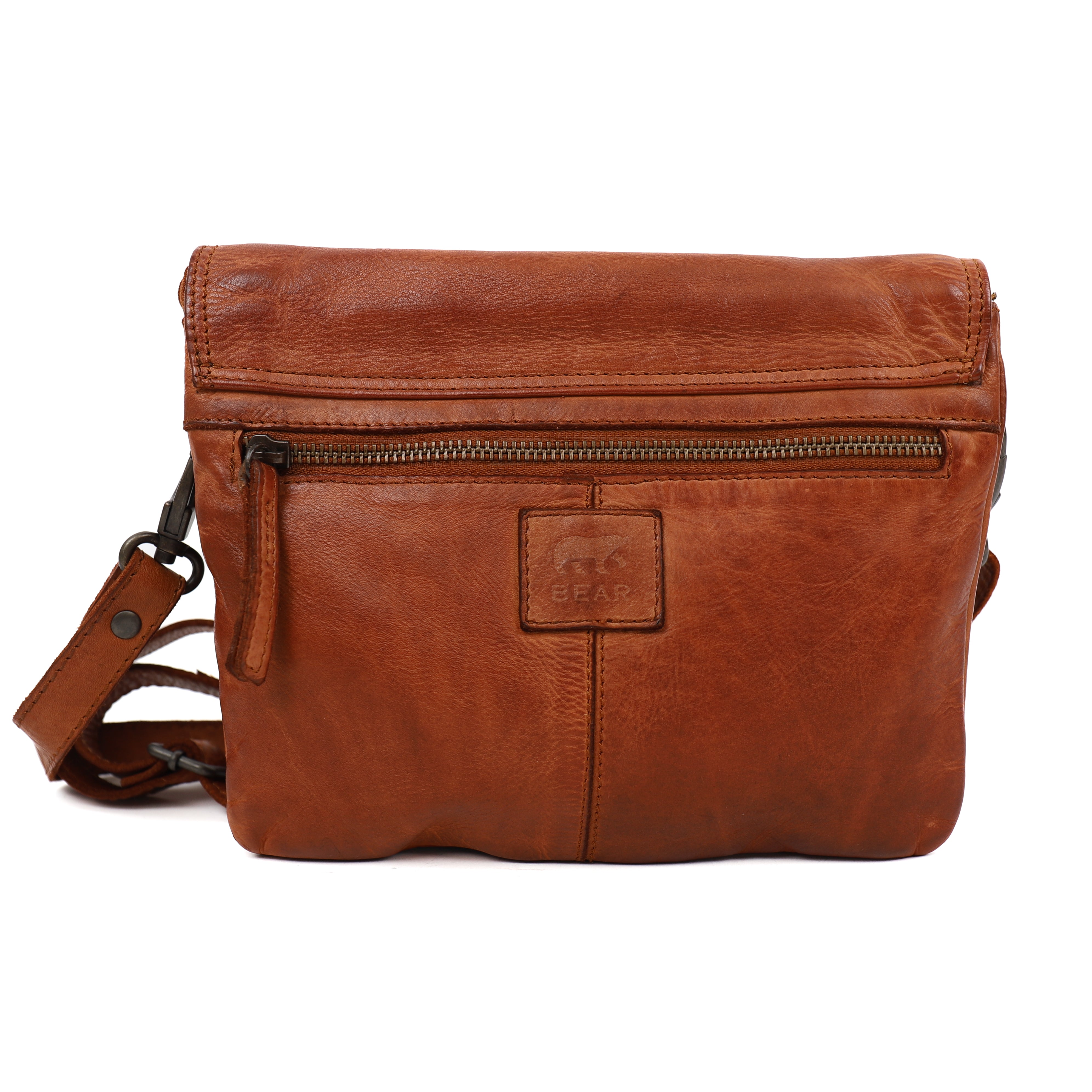 Umschlagtasche 'Femke' Cognac