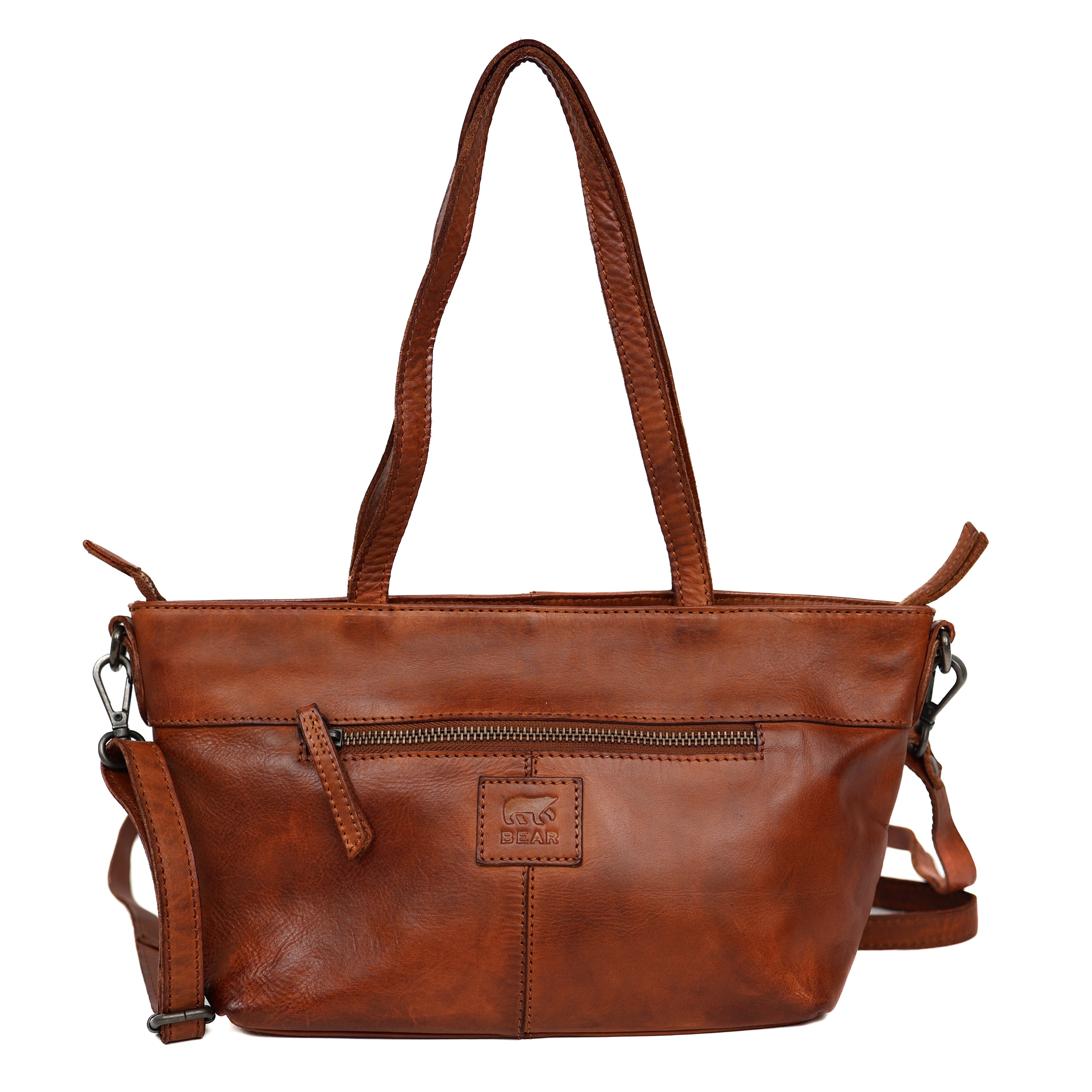 Kleine Handtasche/Umhängetasche 'Lola' Cognac