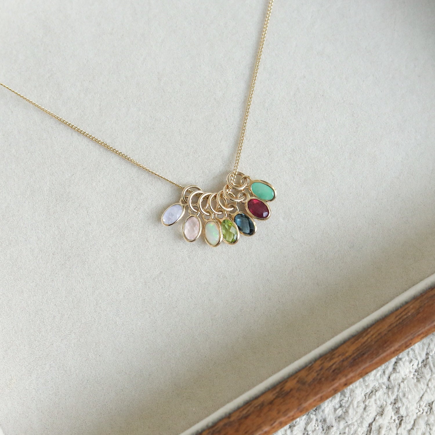 Rosenquarz Anhänger | 14K Gold