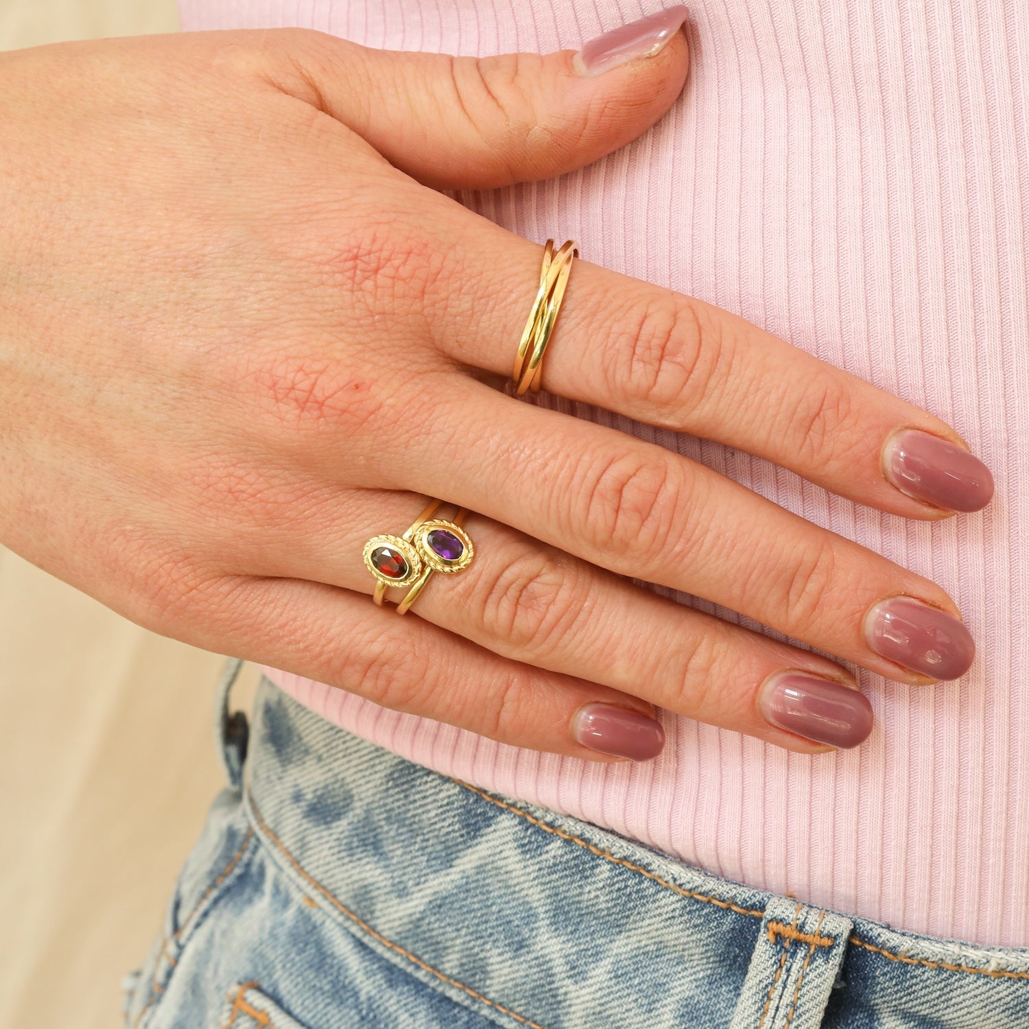 Februar Amethyst - Birthstone Ring