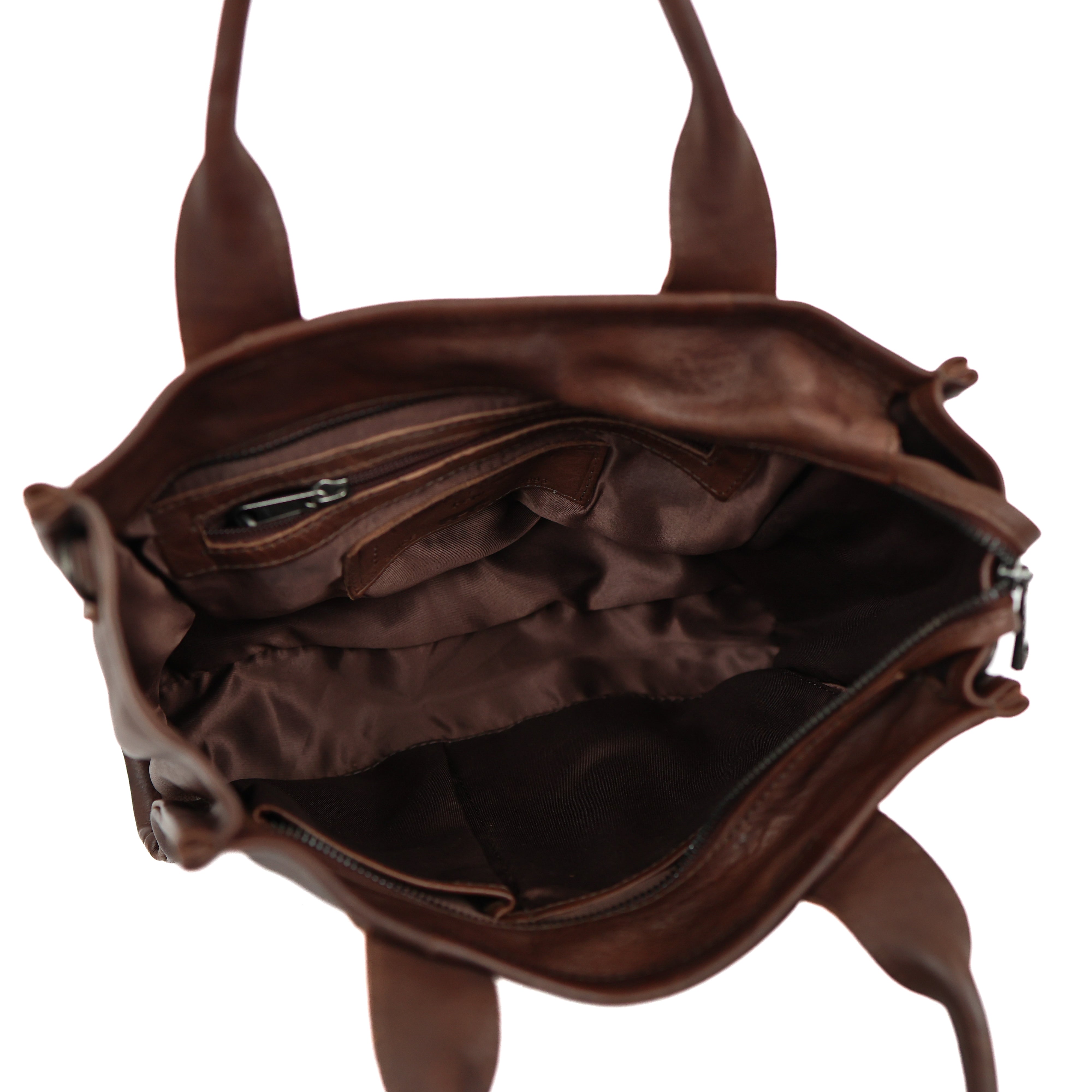 Tote Bag 'Pepe' M Dunkelbraun