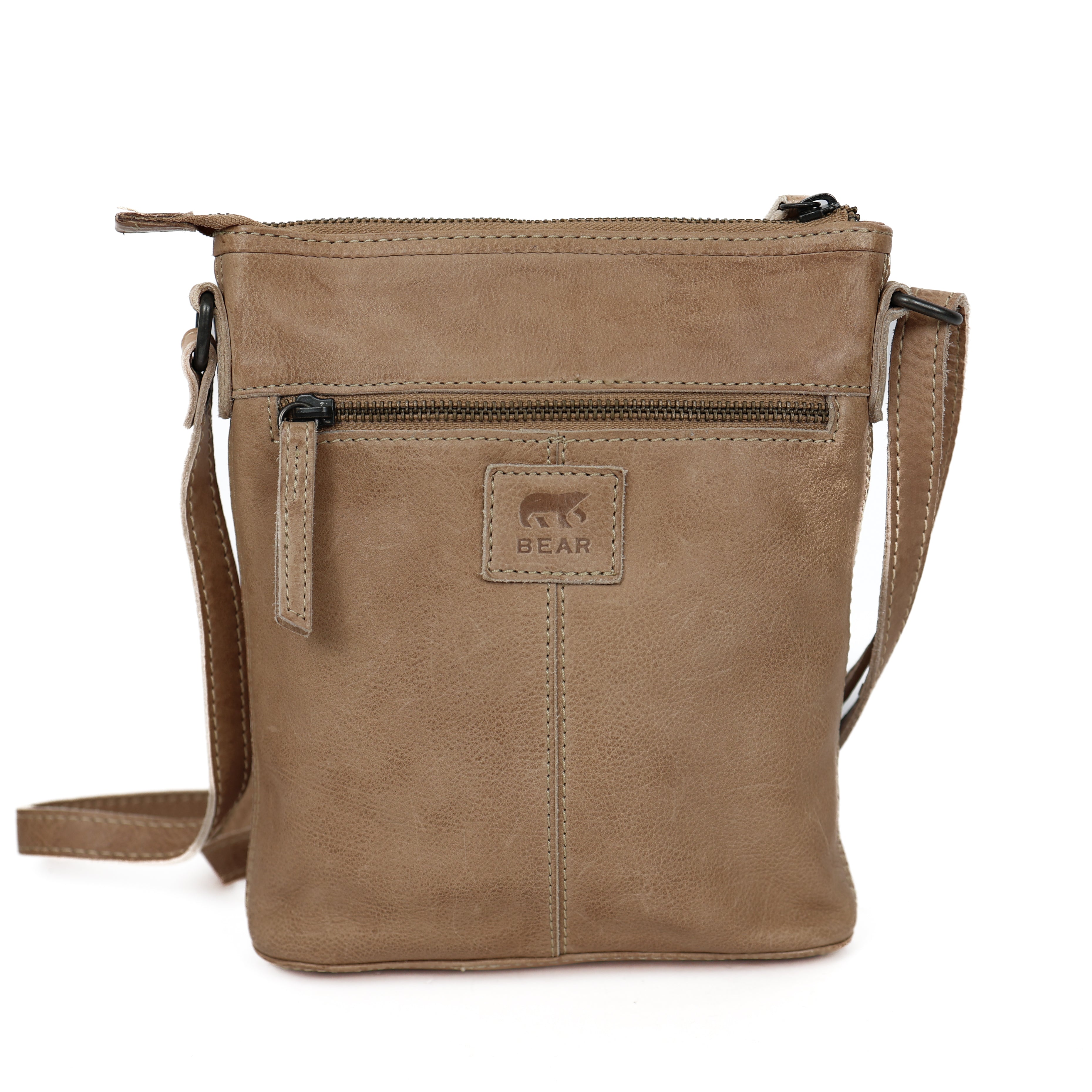 Kleine Umhängetasche 'Giulia' geflochten beige