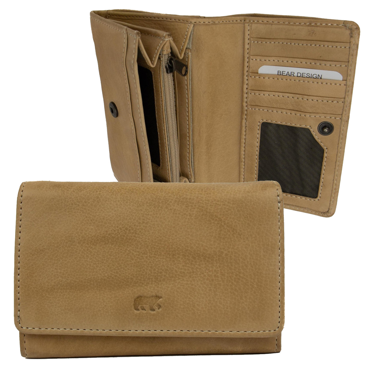 Wickelgeldbörse 'Flappie' beige - CL 15572