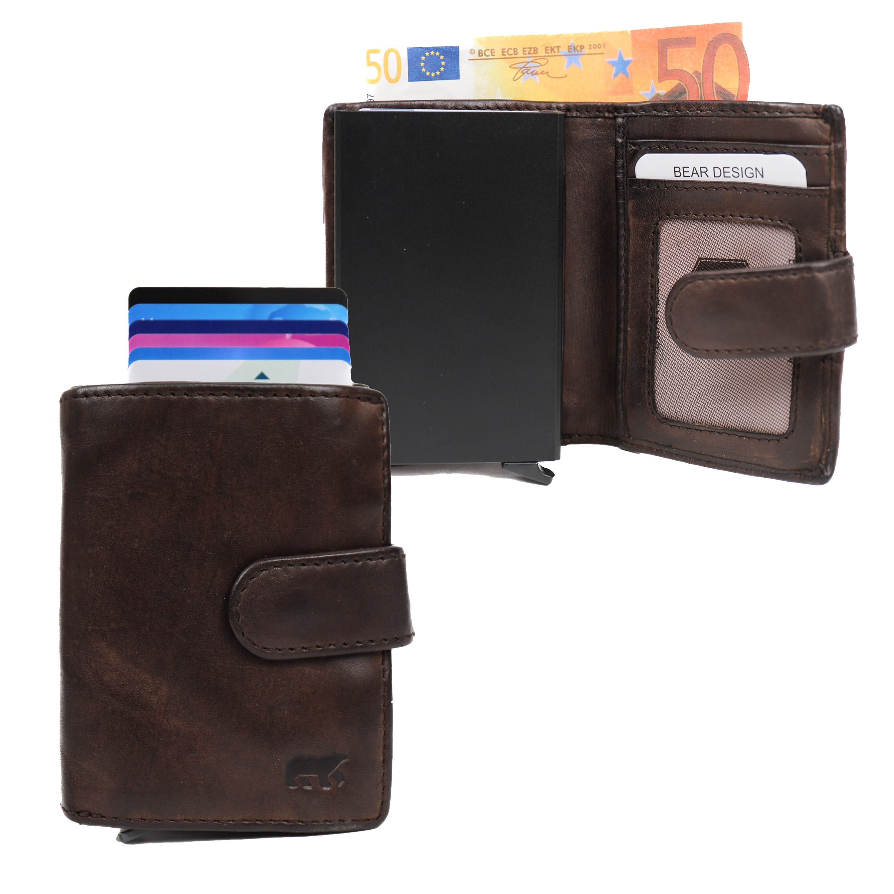 Kartenhalter 'Bobby' dunkelbraun - CL 15689