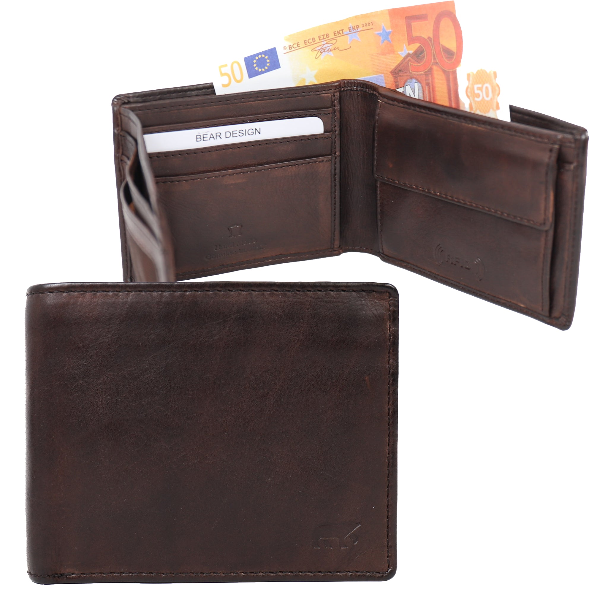 Billfold 'Wesley' Dunkelbraun