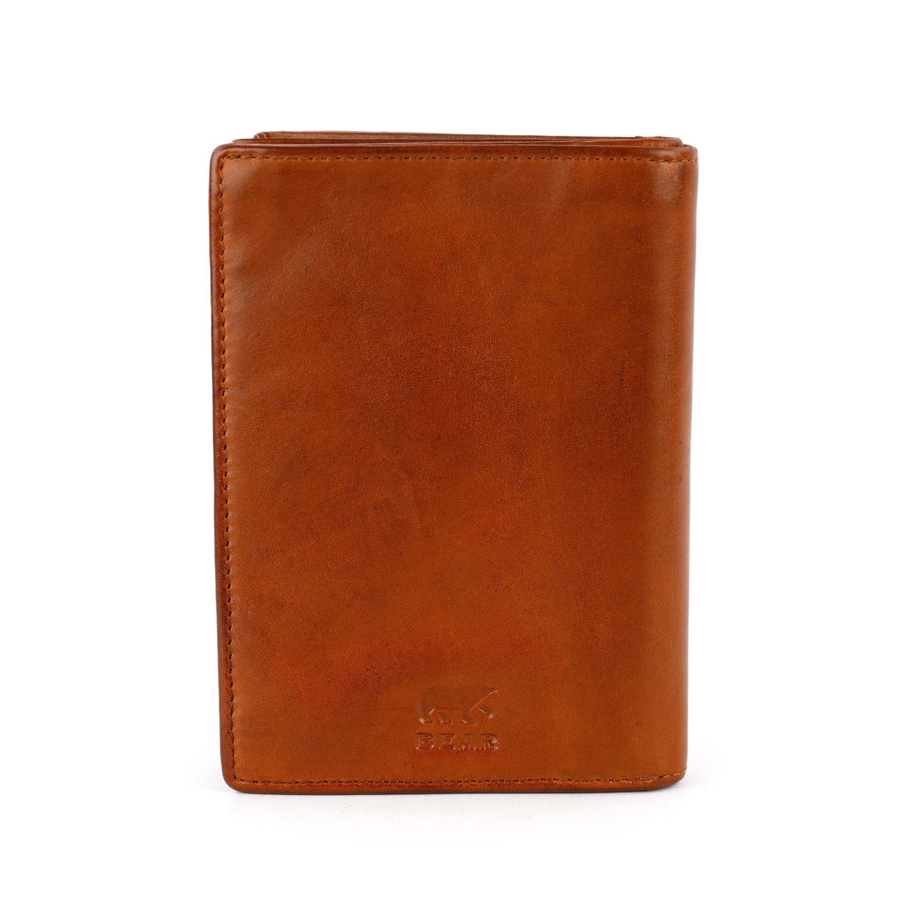 Autopapieren/pasjesmap 'Nikos' cognac