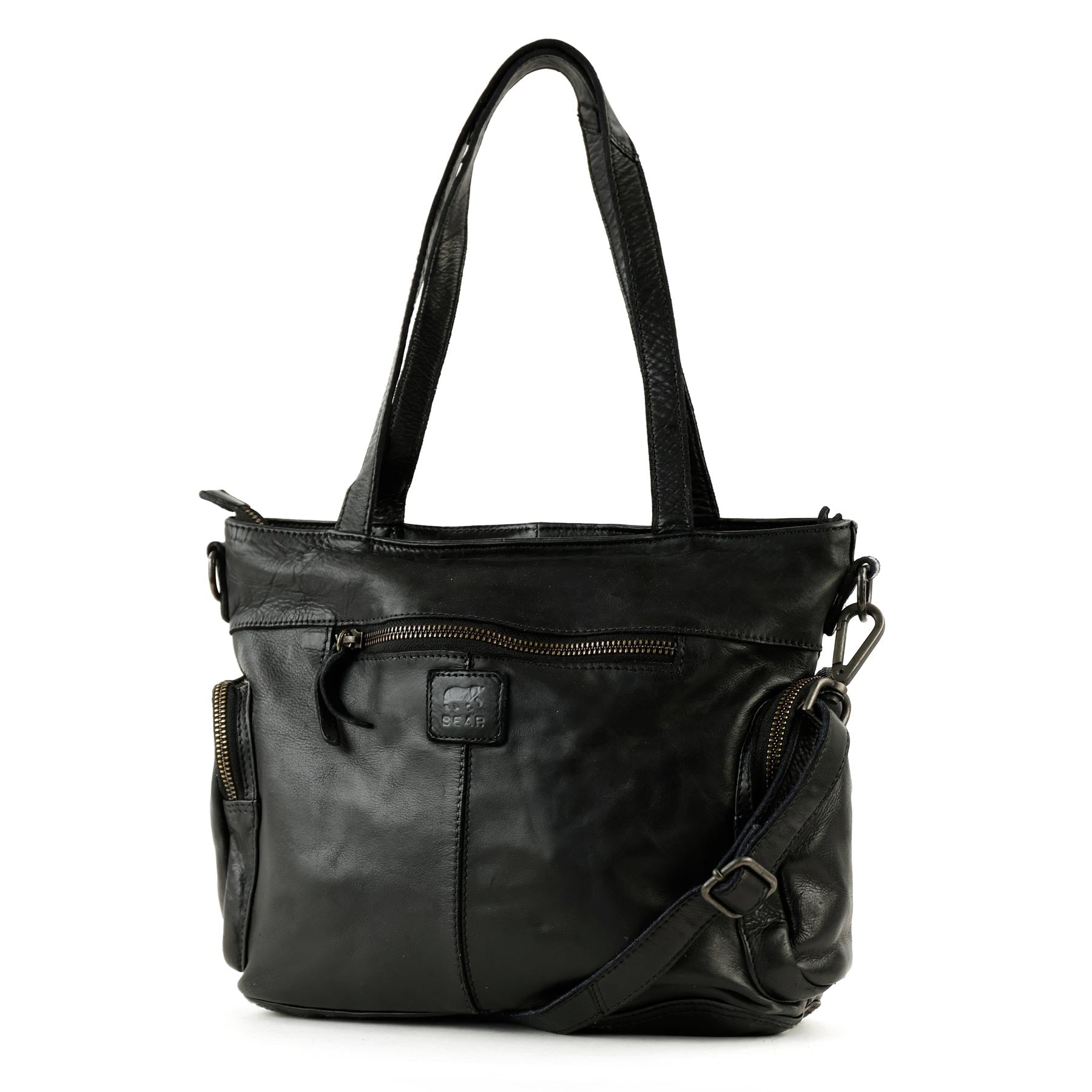 Shopper/Umhängetasche 'Liv' Schwarz