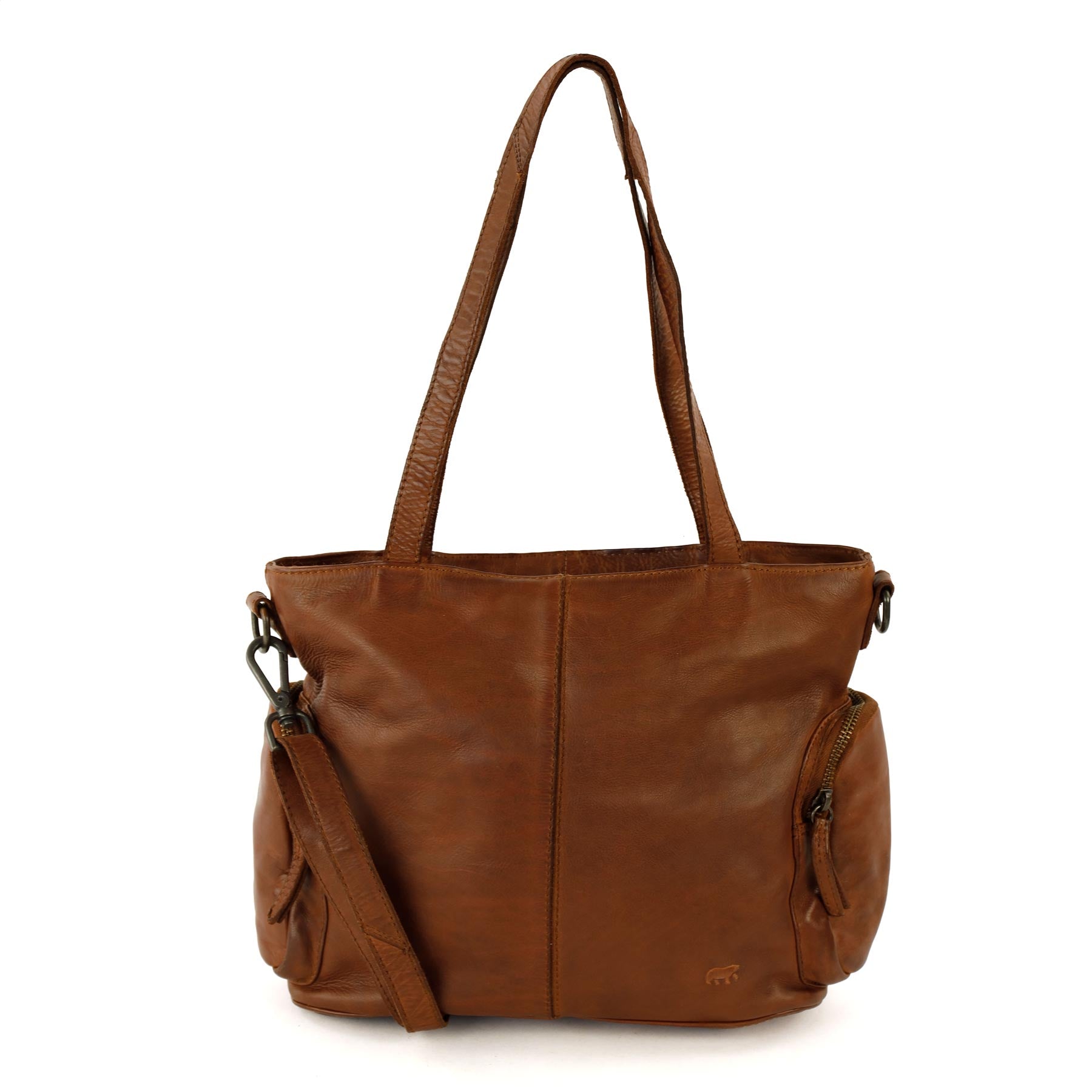 Shopper/Umhängetasche 'Liv' Cognac
