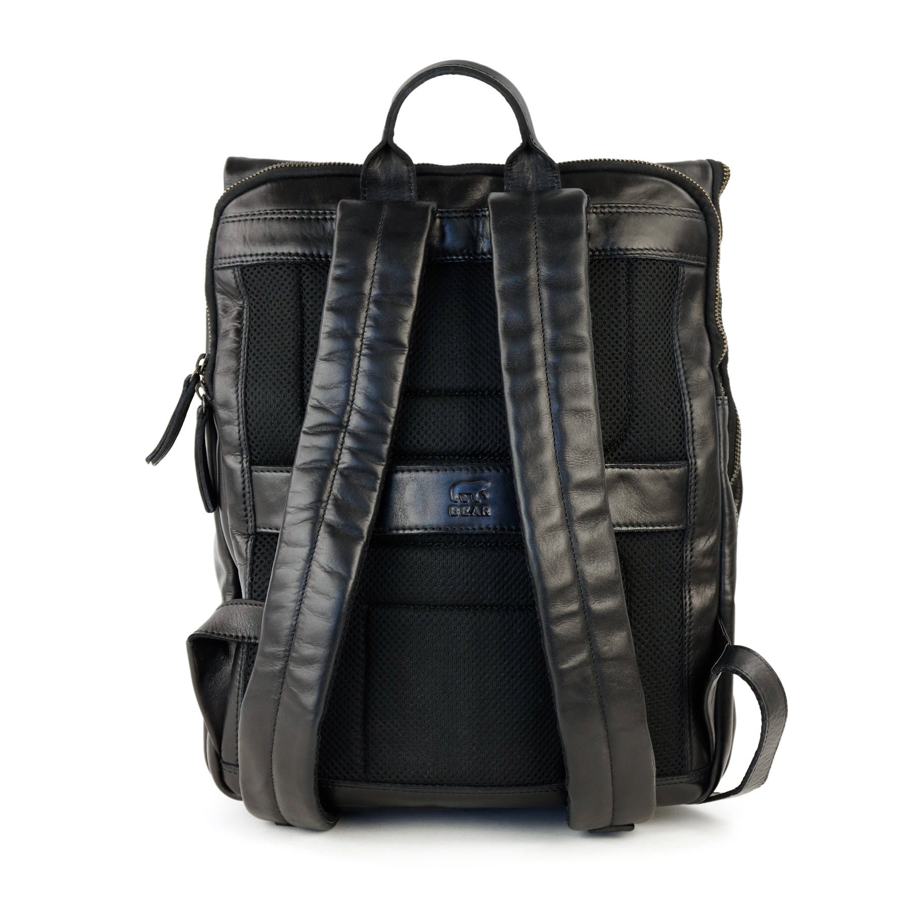 Rolltop Laptop Rucksack 15.6" 'Kai' Schwarz