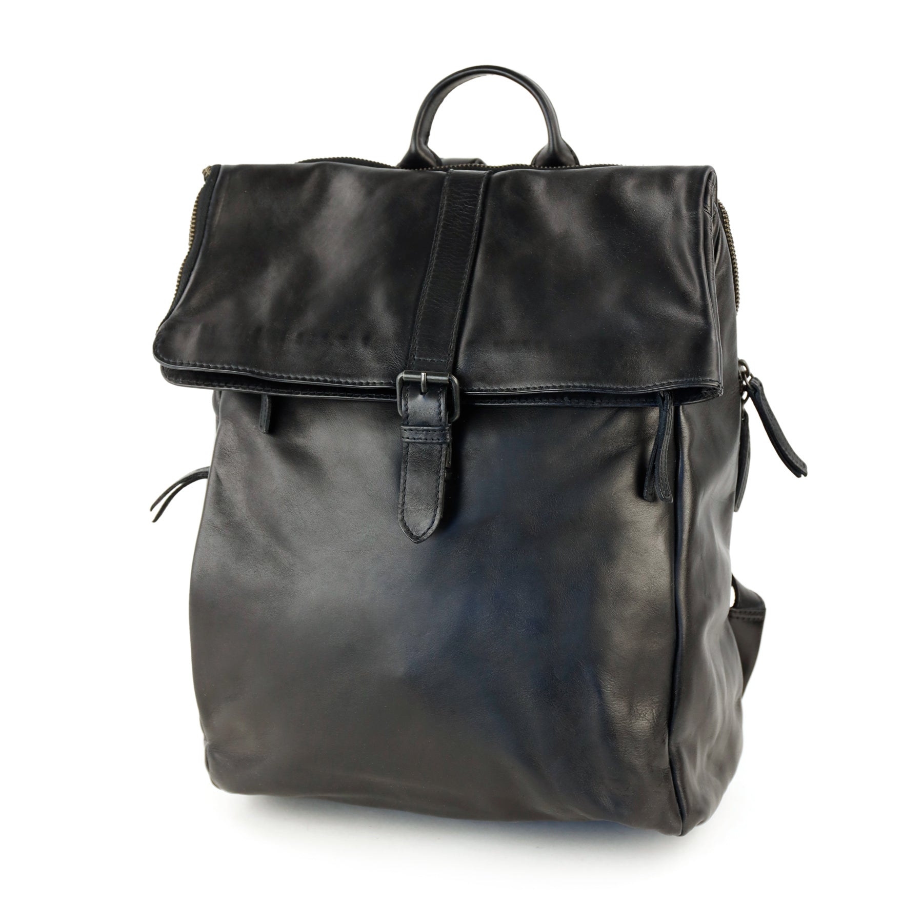 Rolltop Laptop Rucksack 15.6" 'Kai' Schwarz