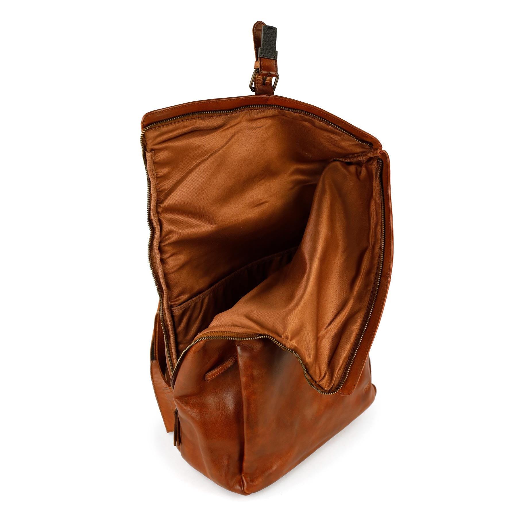 Rolltop Laptop Rucksack 15.6" 'Kai' Cognac
