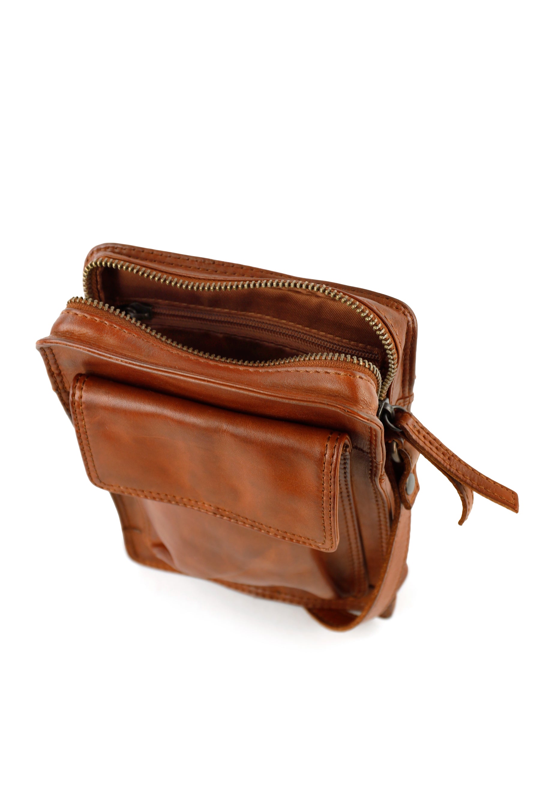 Umhängetasche 'Carmen' Cognac