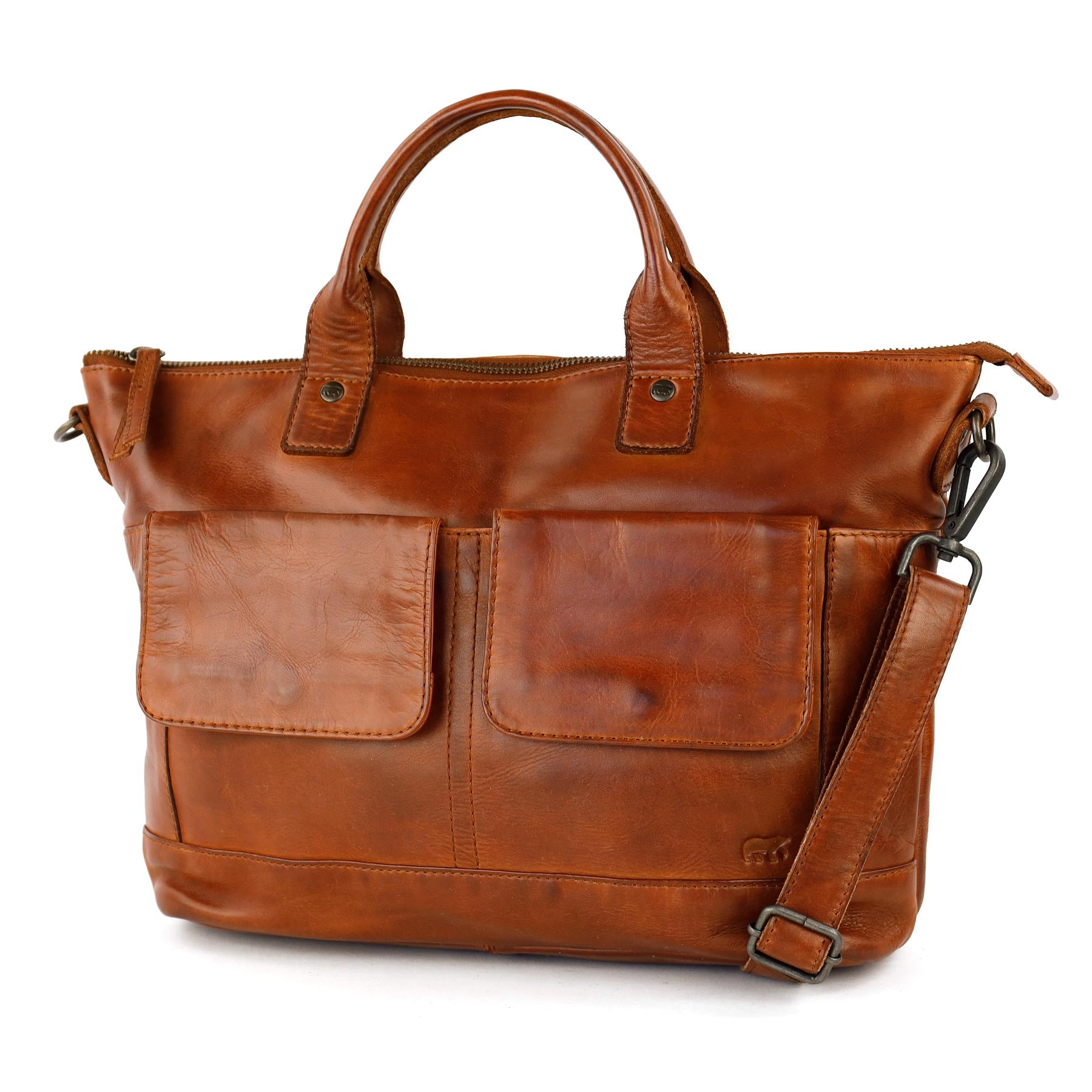 Hand-/Schultertasche 'Elin' Cognac