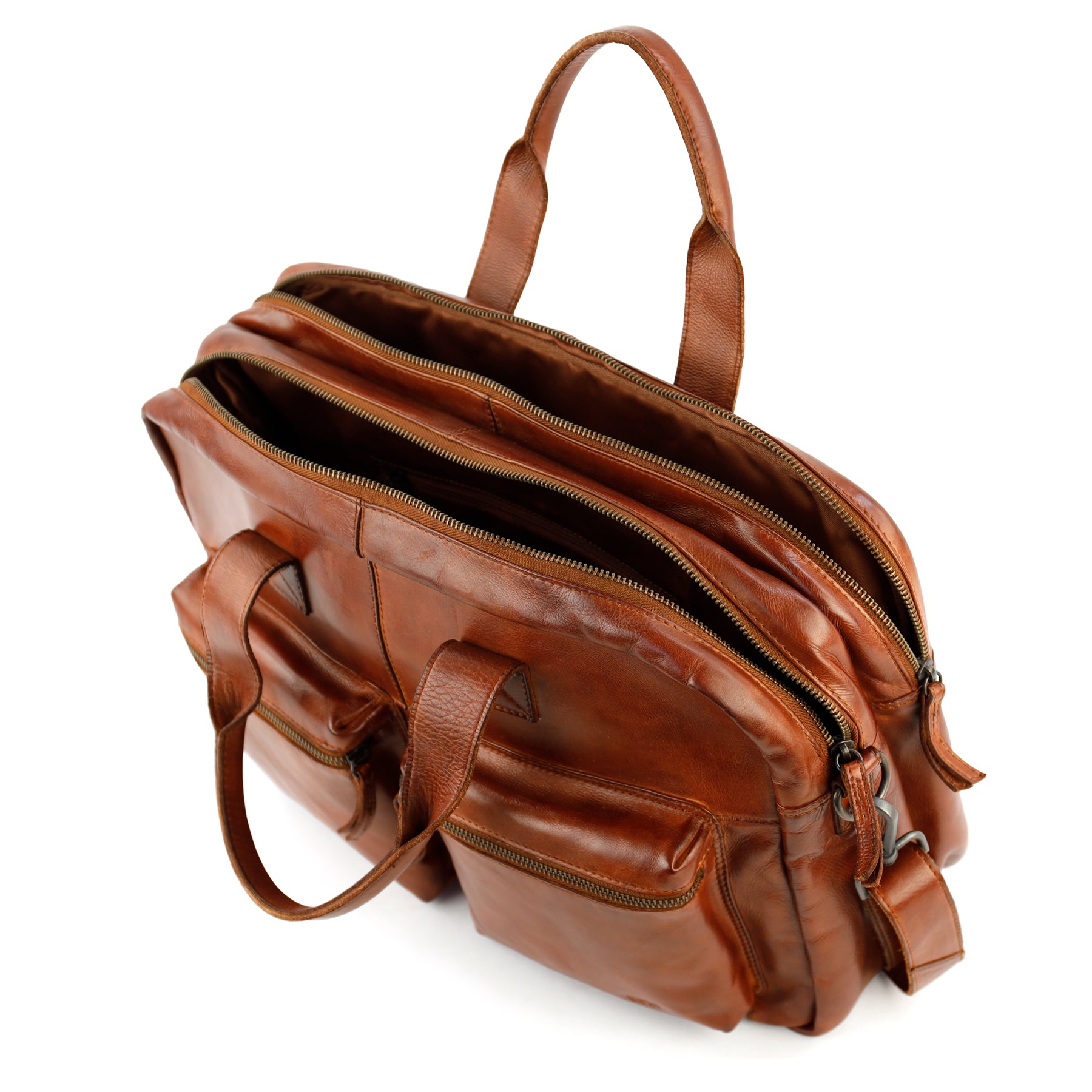 Weekender/Laptoptasche 15.6" 'Lou' Cognac
