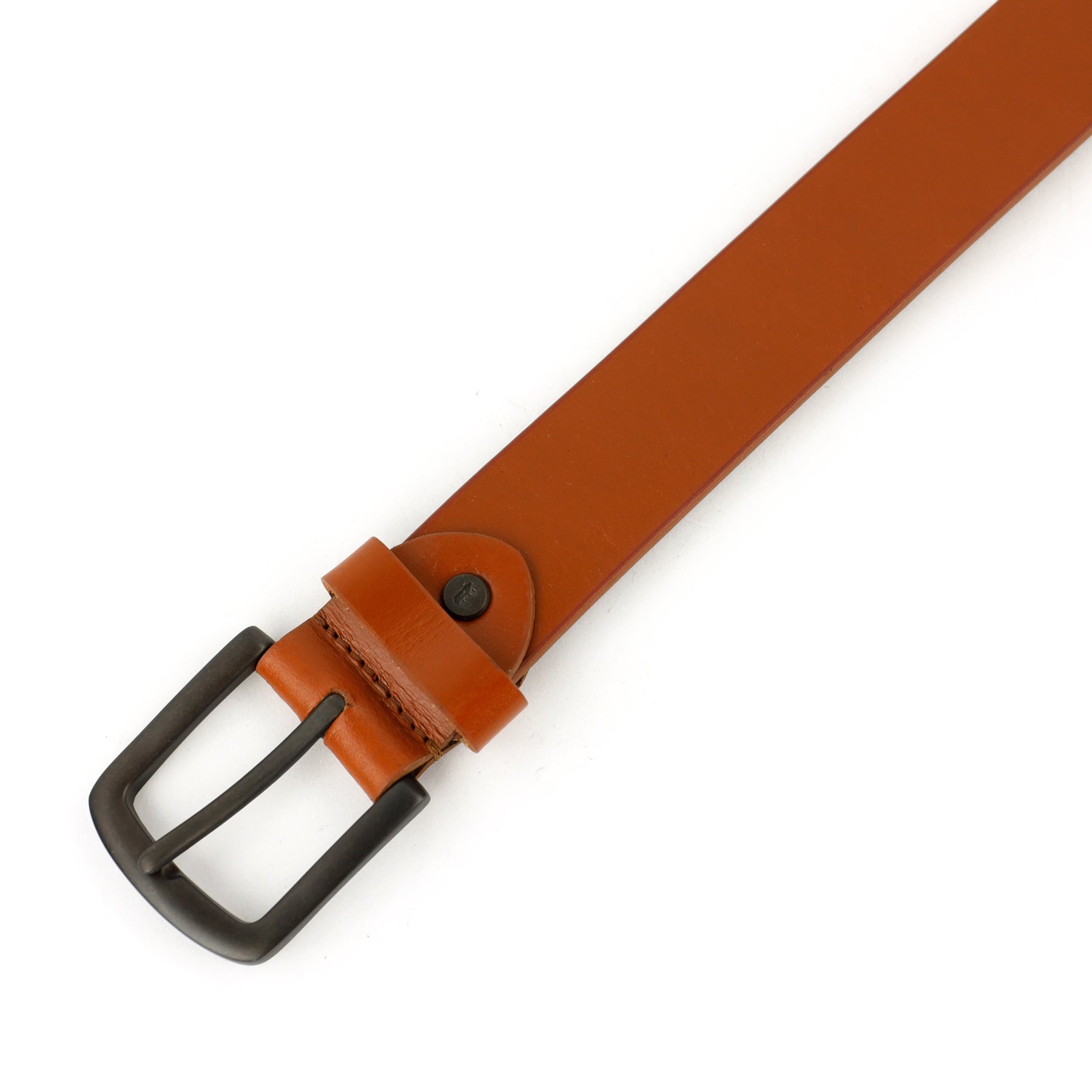 Breiter Ledergürtel 'Julian' cognac 3,5 cm
