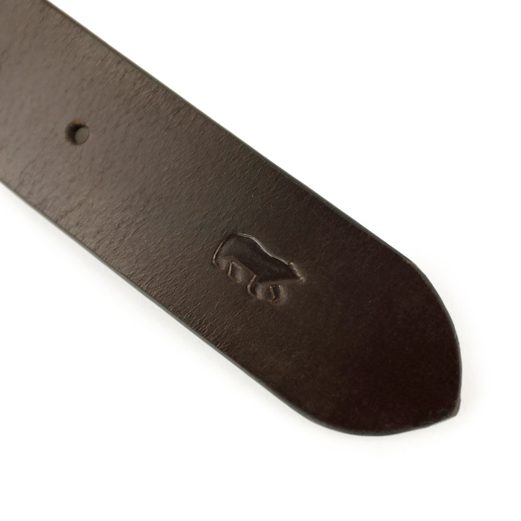 Breiter Ledergürtel „Julian“ dunkelbraun 3,5 cm