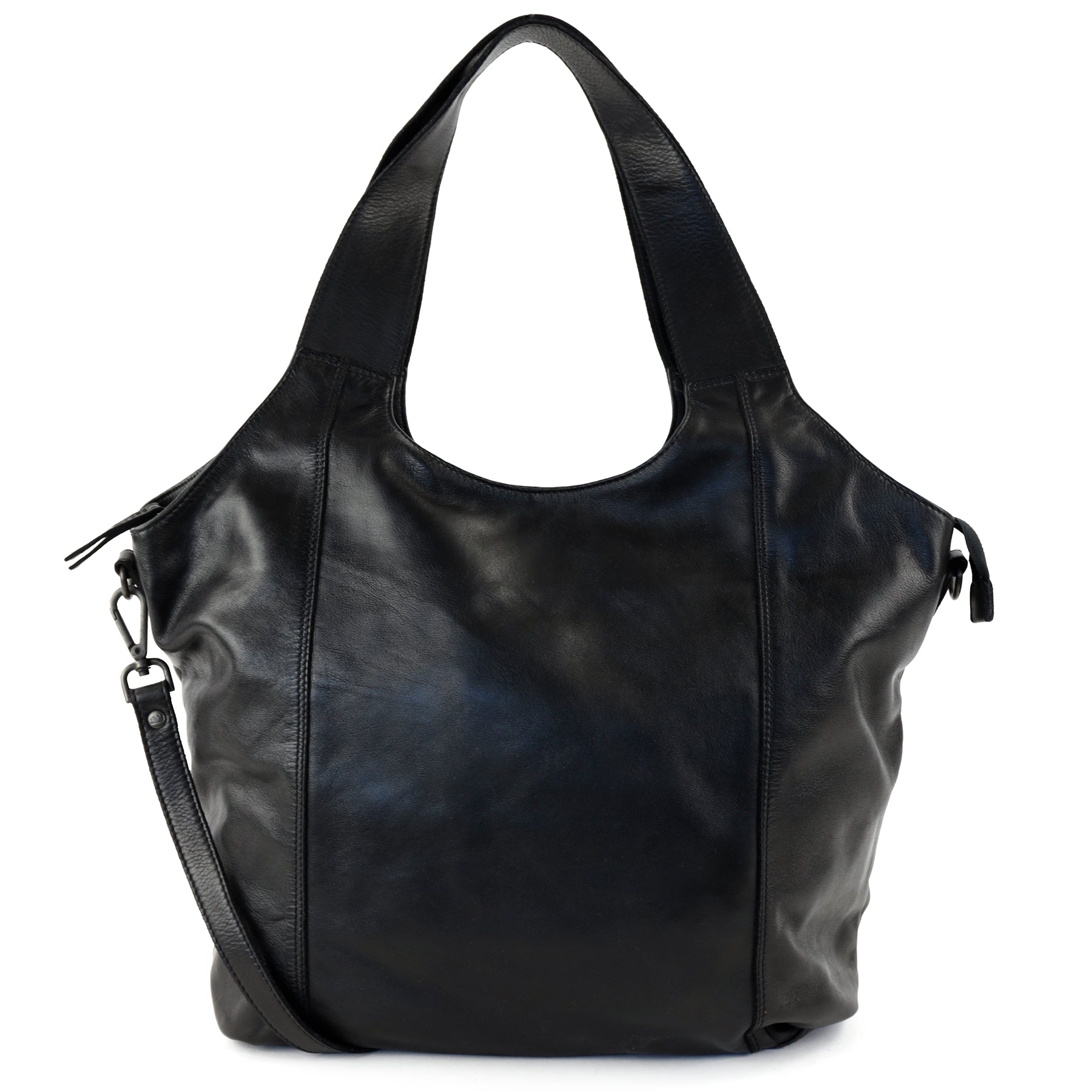 Großer Shopper/Beuteltasche 'Aurora' Schwarz