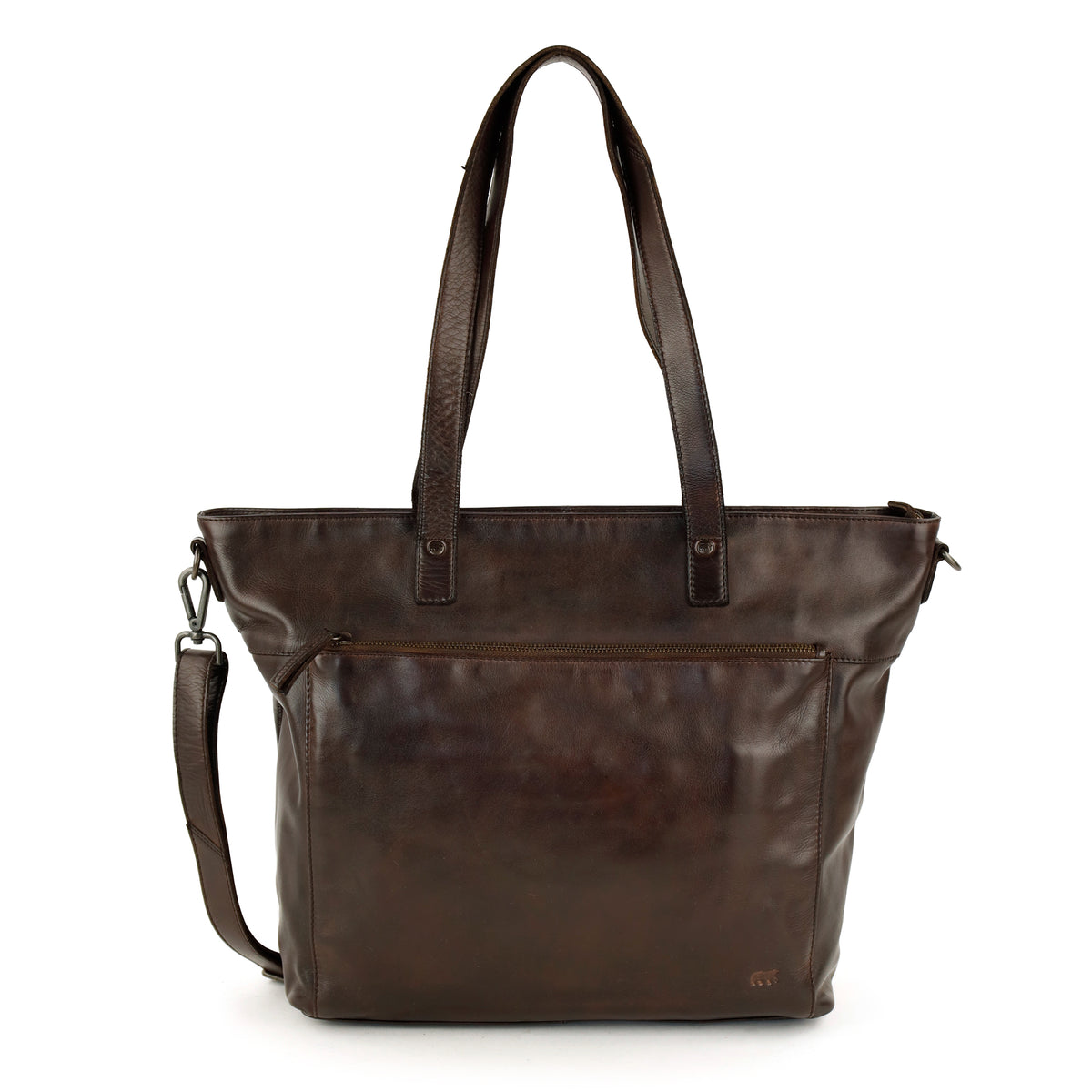 Laptoptasche/Shopper 'Emilia' dunkel braun 