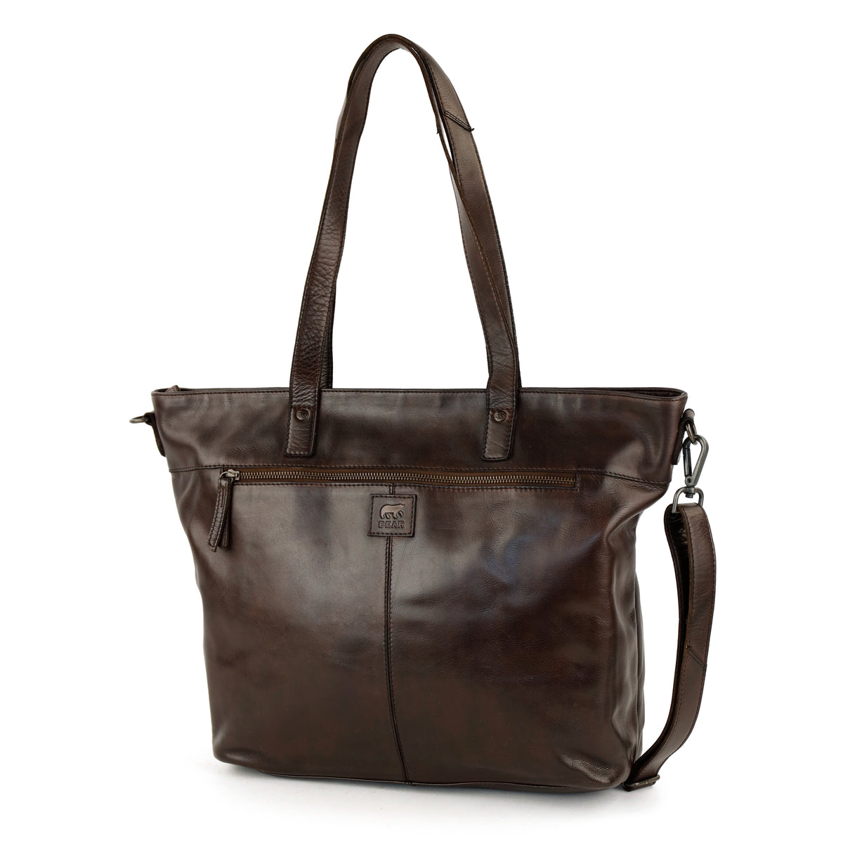 Laptoptasche/Shopper 'Emilia' dunkel braun 