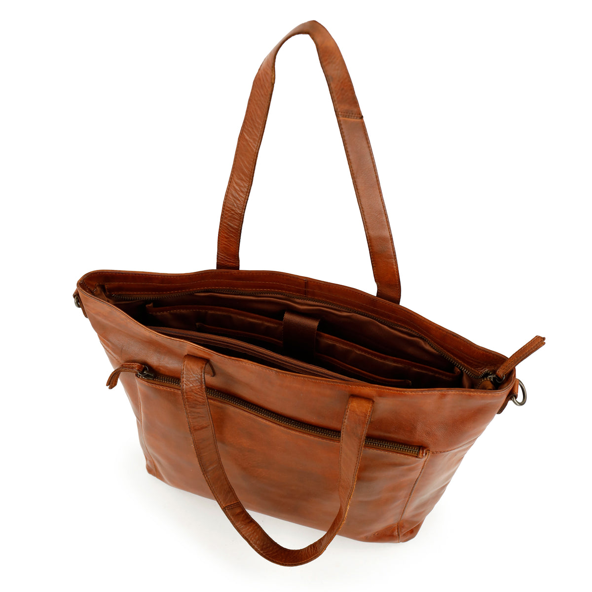 Laptoptasche/Shopper 'Emilia' cognac