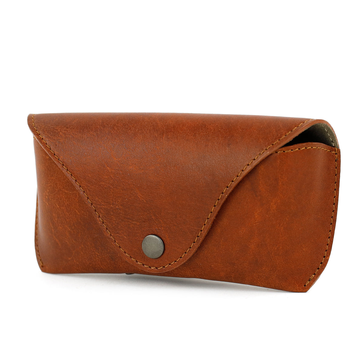 **Luxus-Brillenetui „Nikki“ – Cognac**