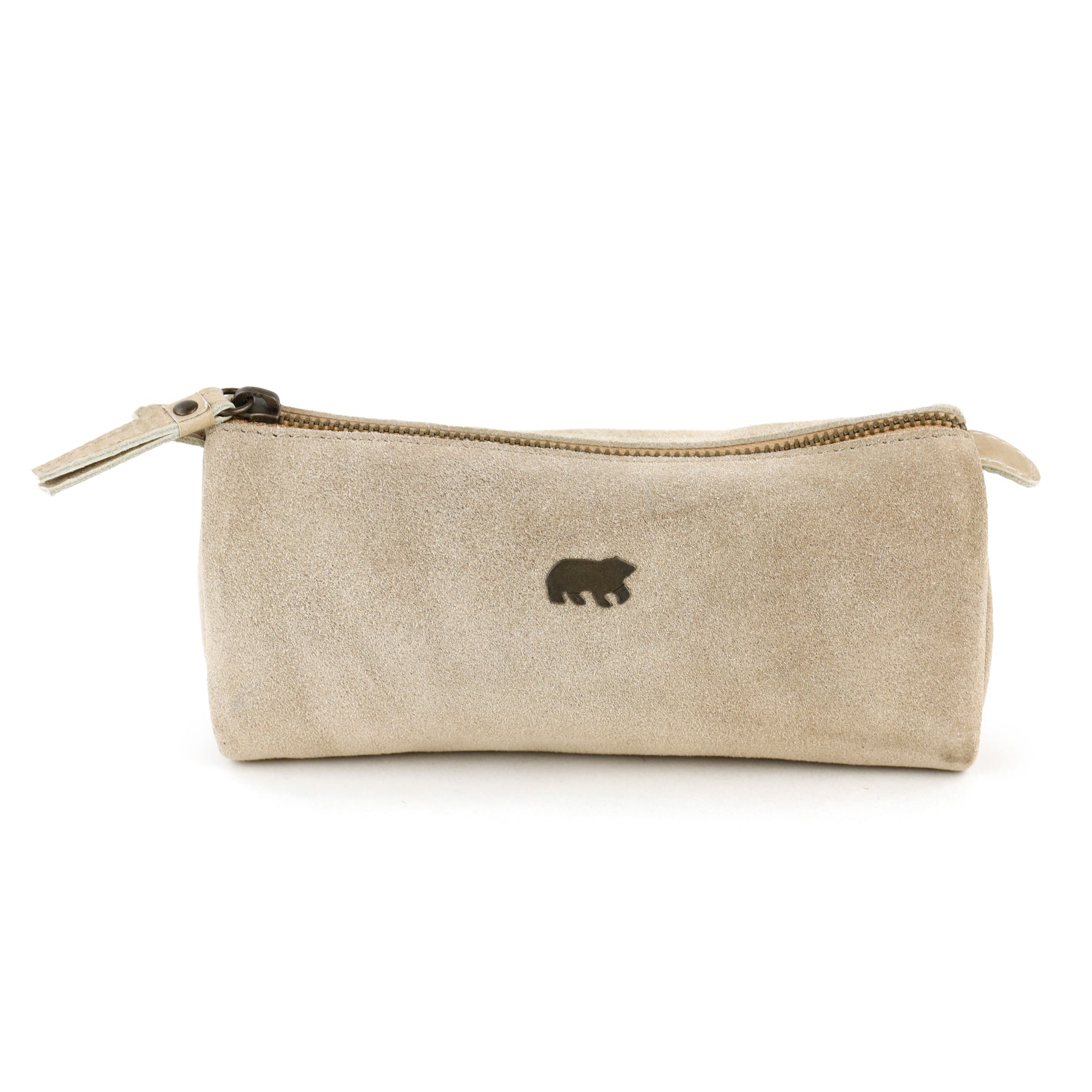 Velours Federmäppchen 'Tito' XL Beige