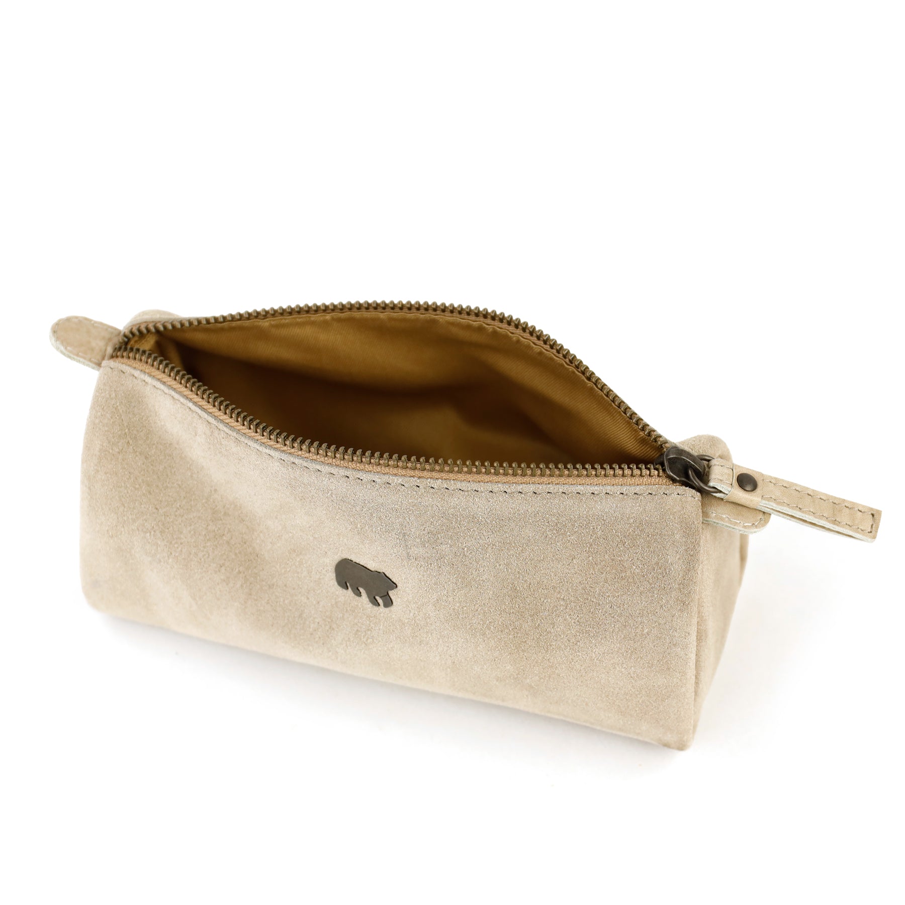 Pennenetui 'Tito' XL suede beige