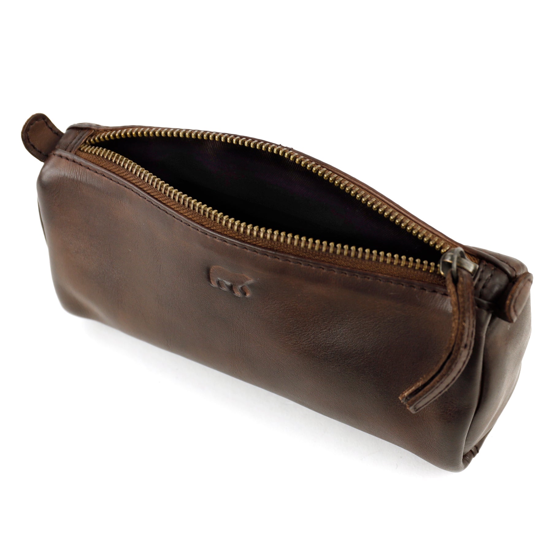 Pennenetui 'Tito' XL donkerbruin