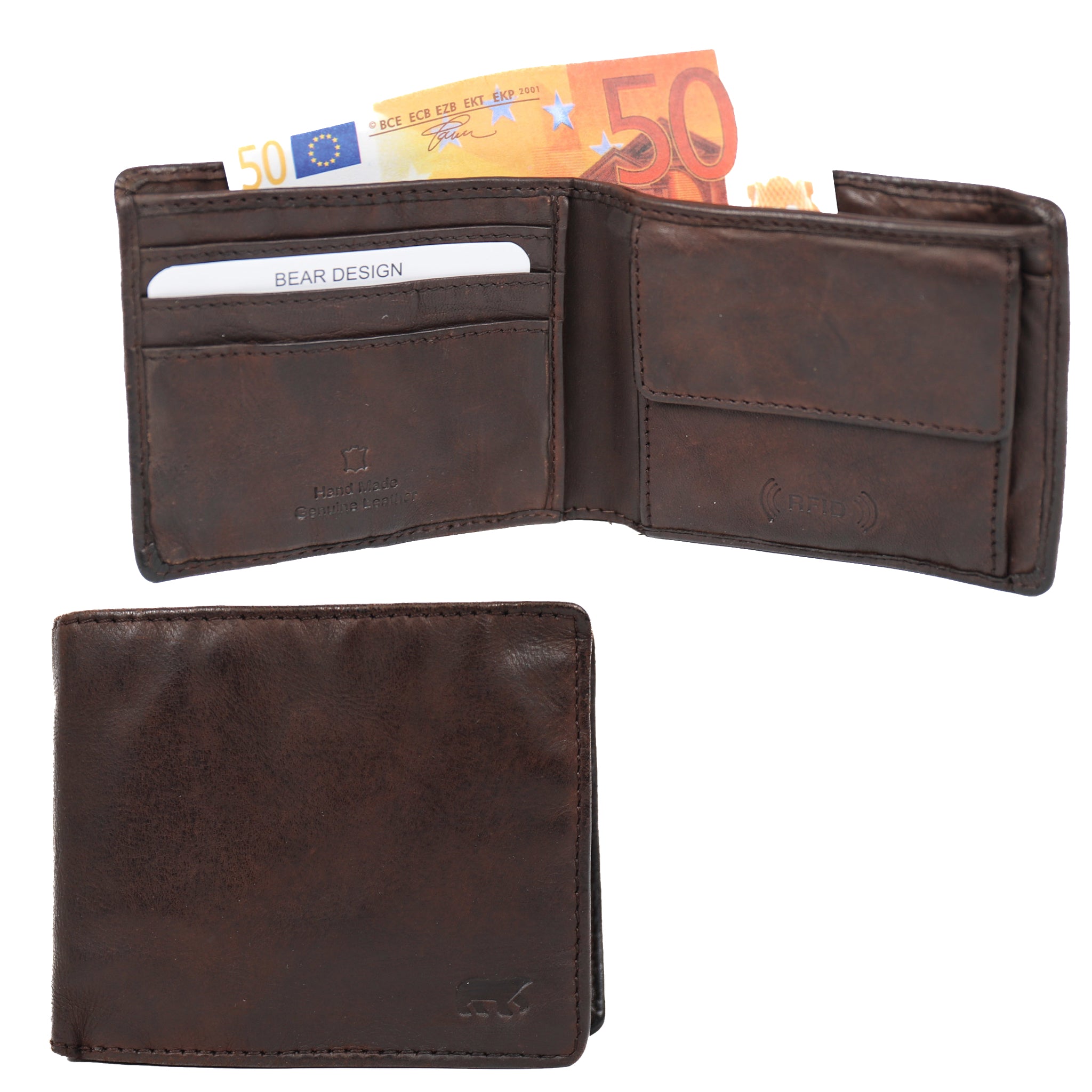 Brieftasche 'Fabian' dunkelbraun - CL 8754