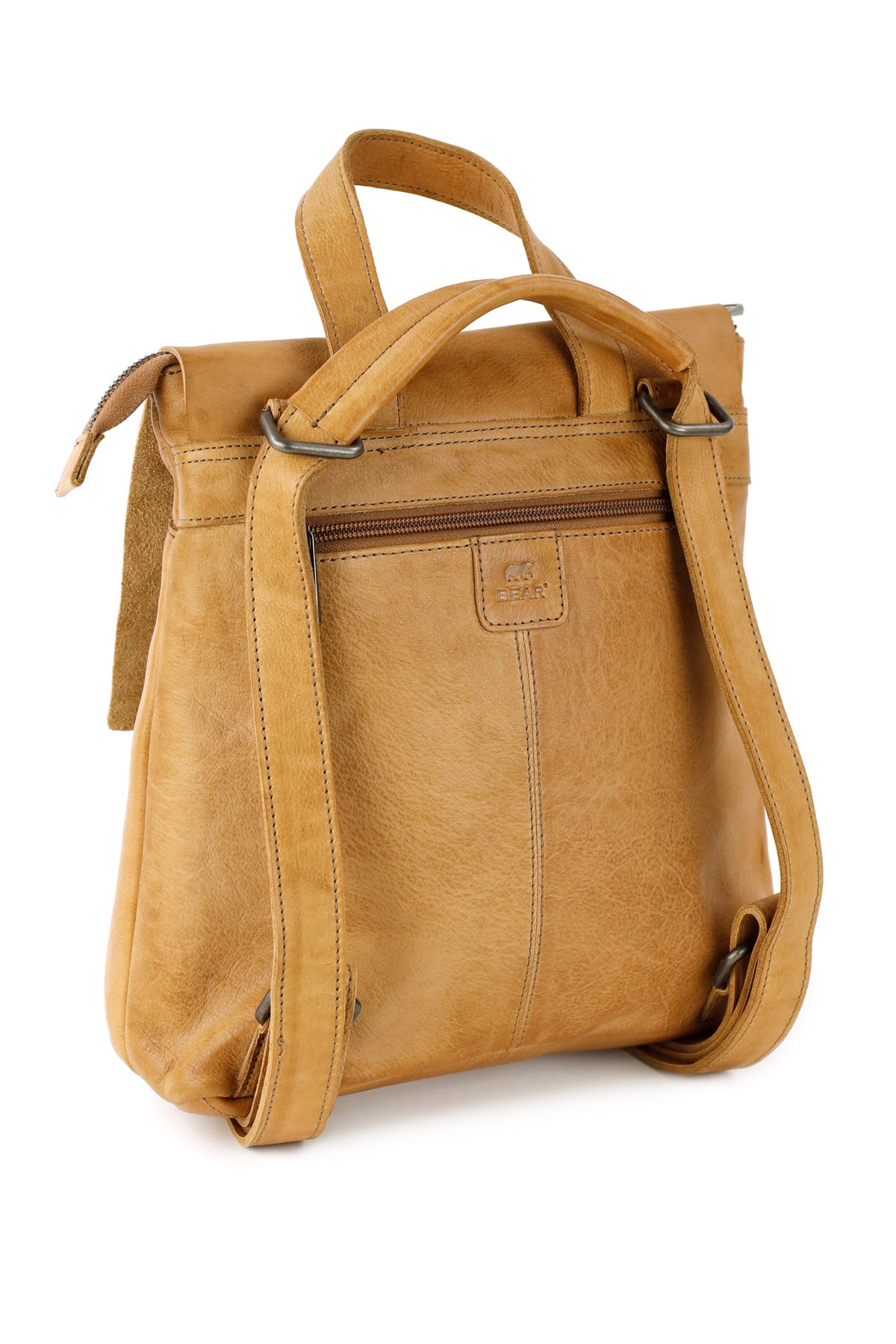 Rugzak/schoudertas 'Jesse' taupe