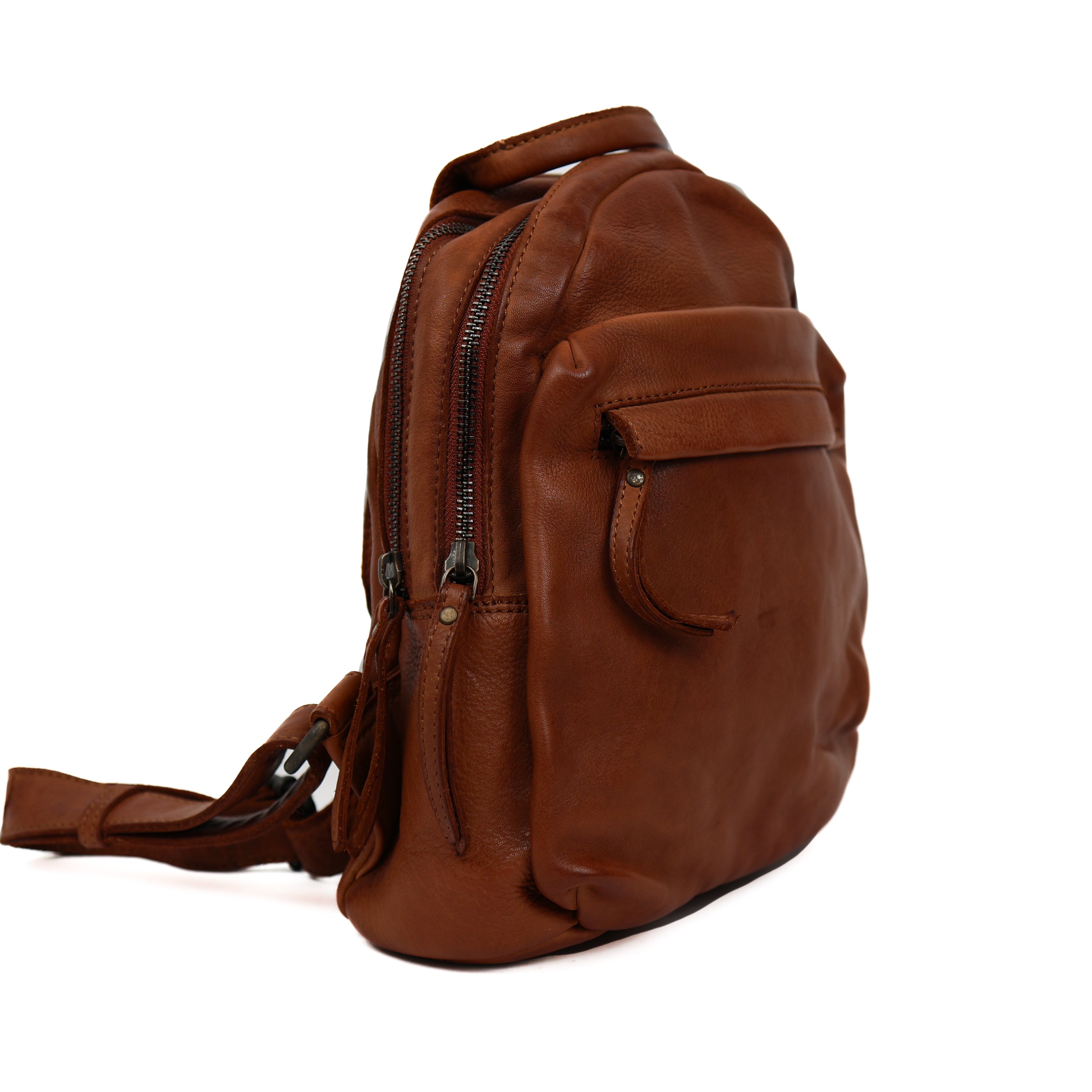 Kleiner Rucksack 'Nela' Cognac