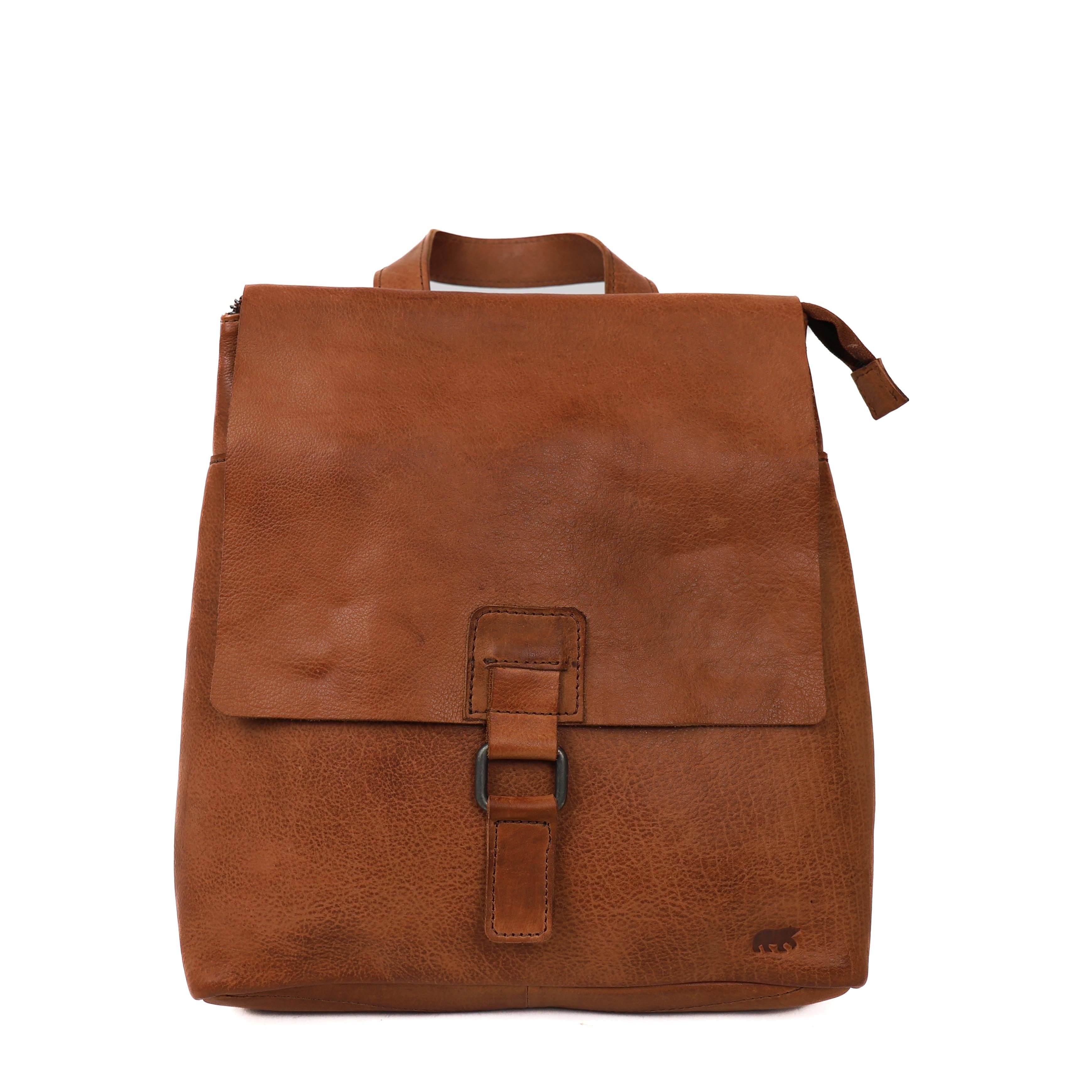 Rucksack/Umhängetasche 'Jesse' Cognac