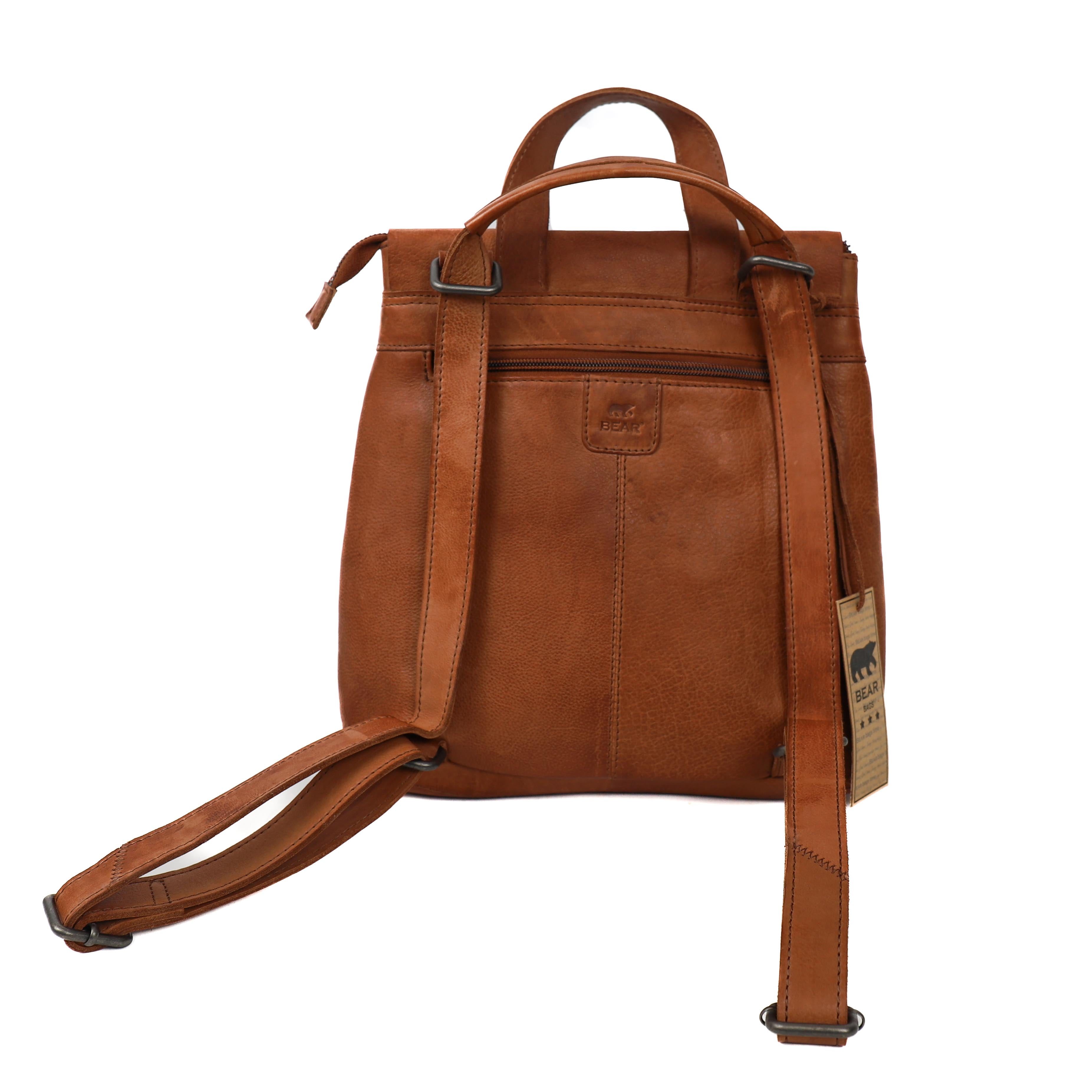 Rucksack/Umhängetasche 'Jesse' Cognac