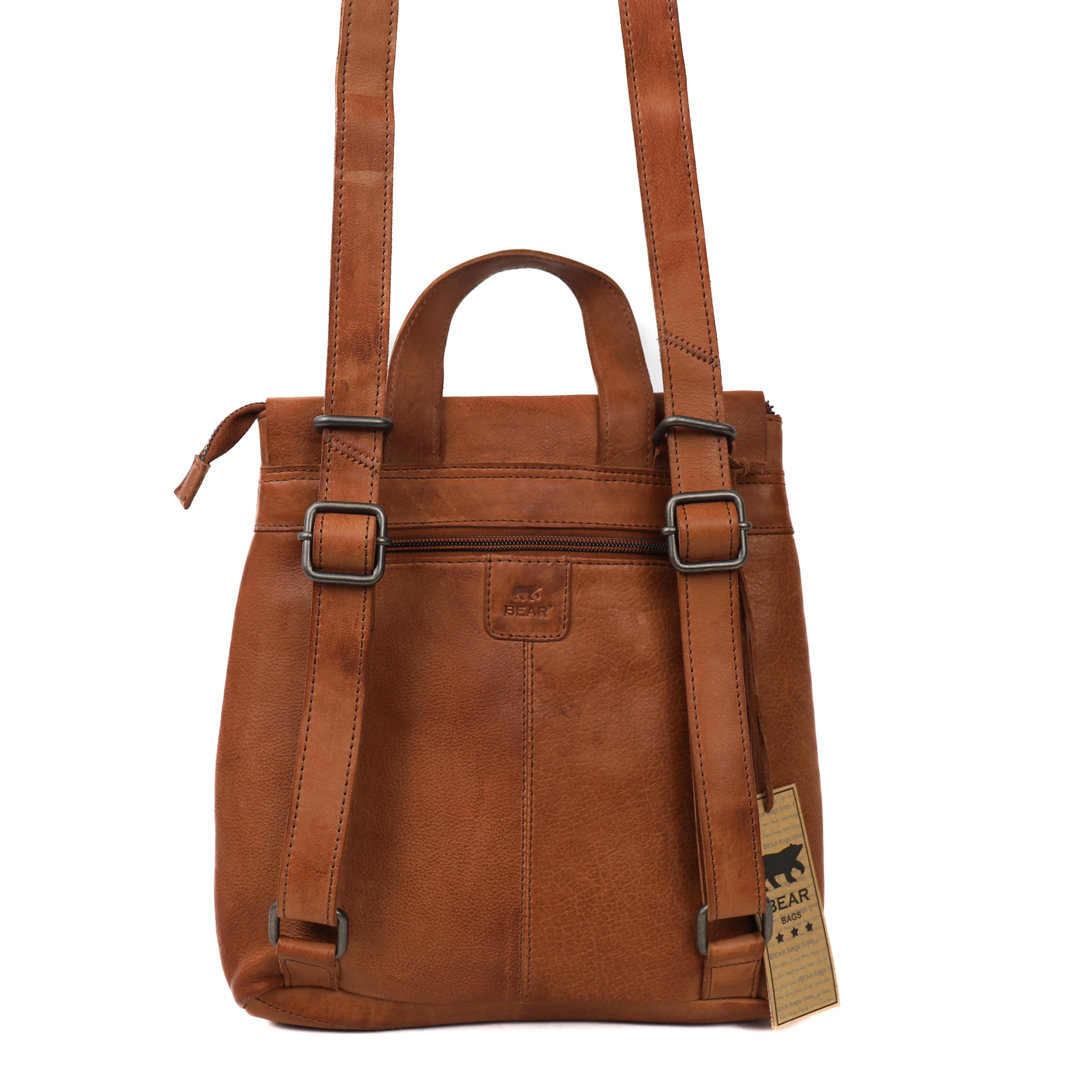 Rucksack/Umhängetasche 'Jesse' Cognac