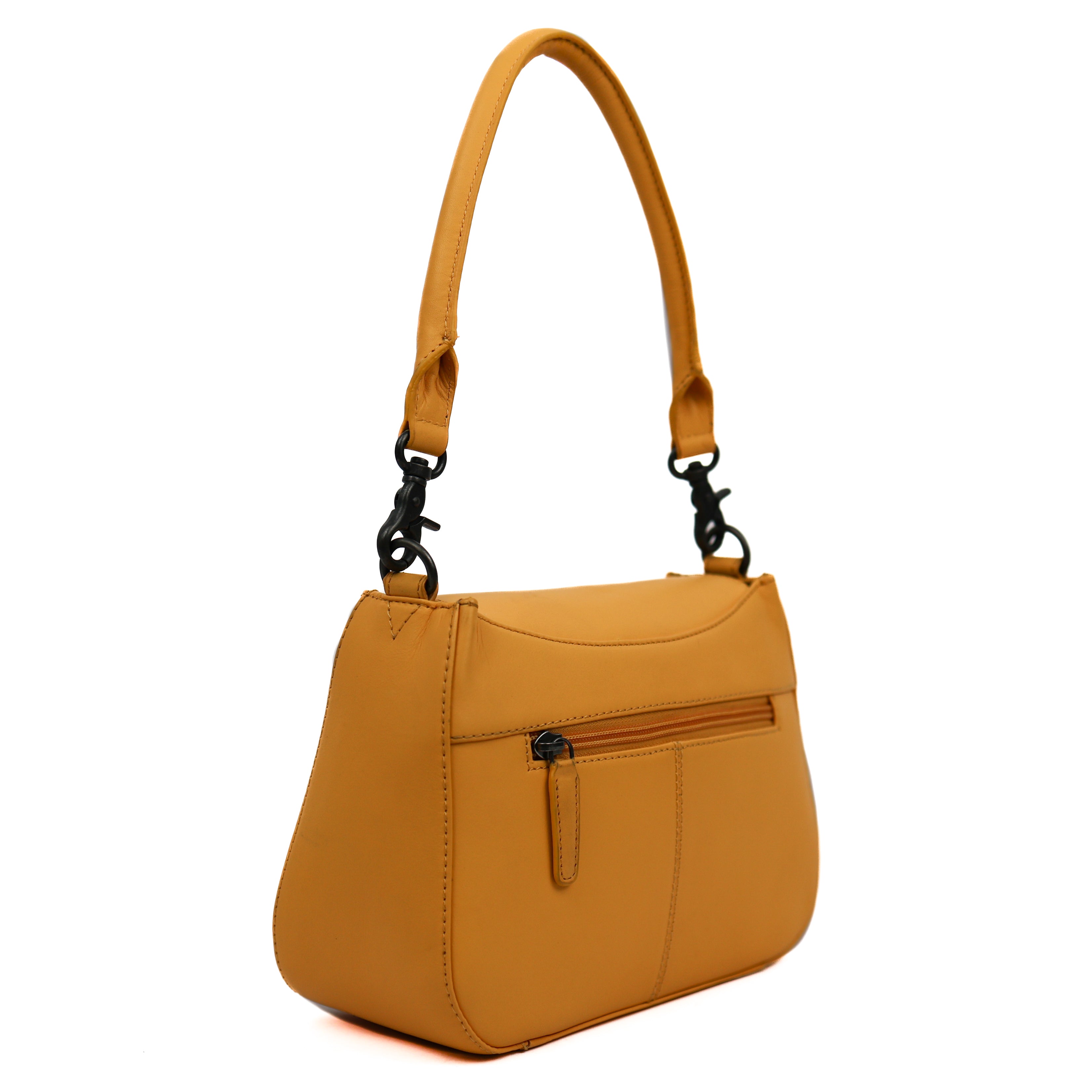 Hand-/Umhängetasche mit Überschlag 'Fenna' Yellow