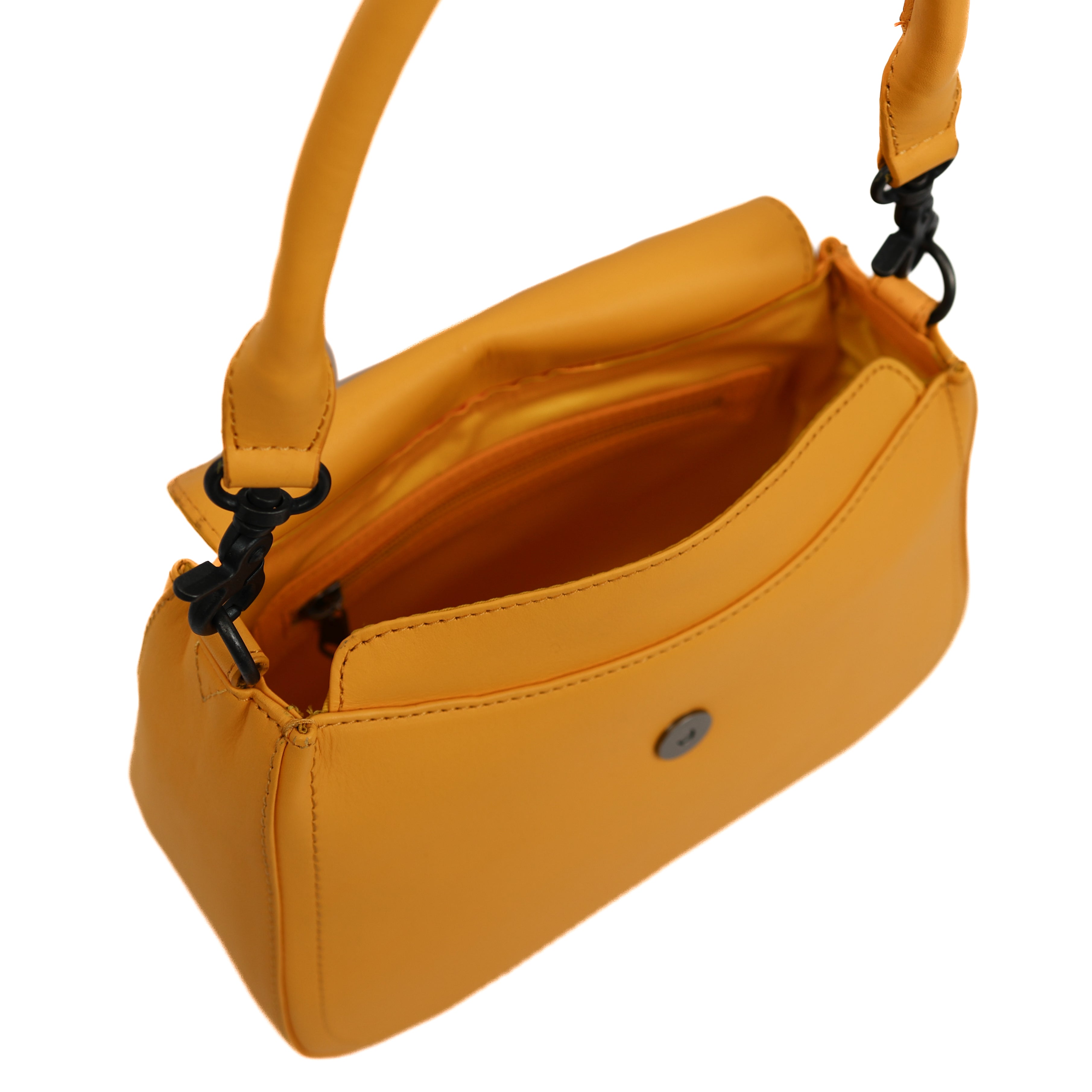 Hand-/Umhängetasche mit Überschlag 'Fenna' Yellow