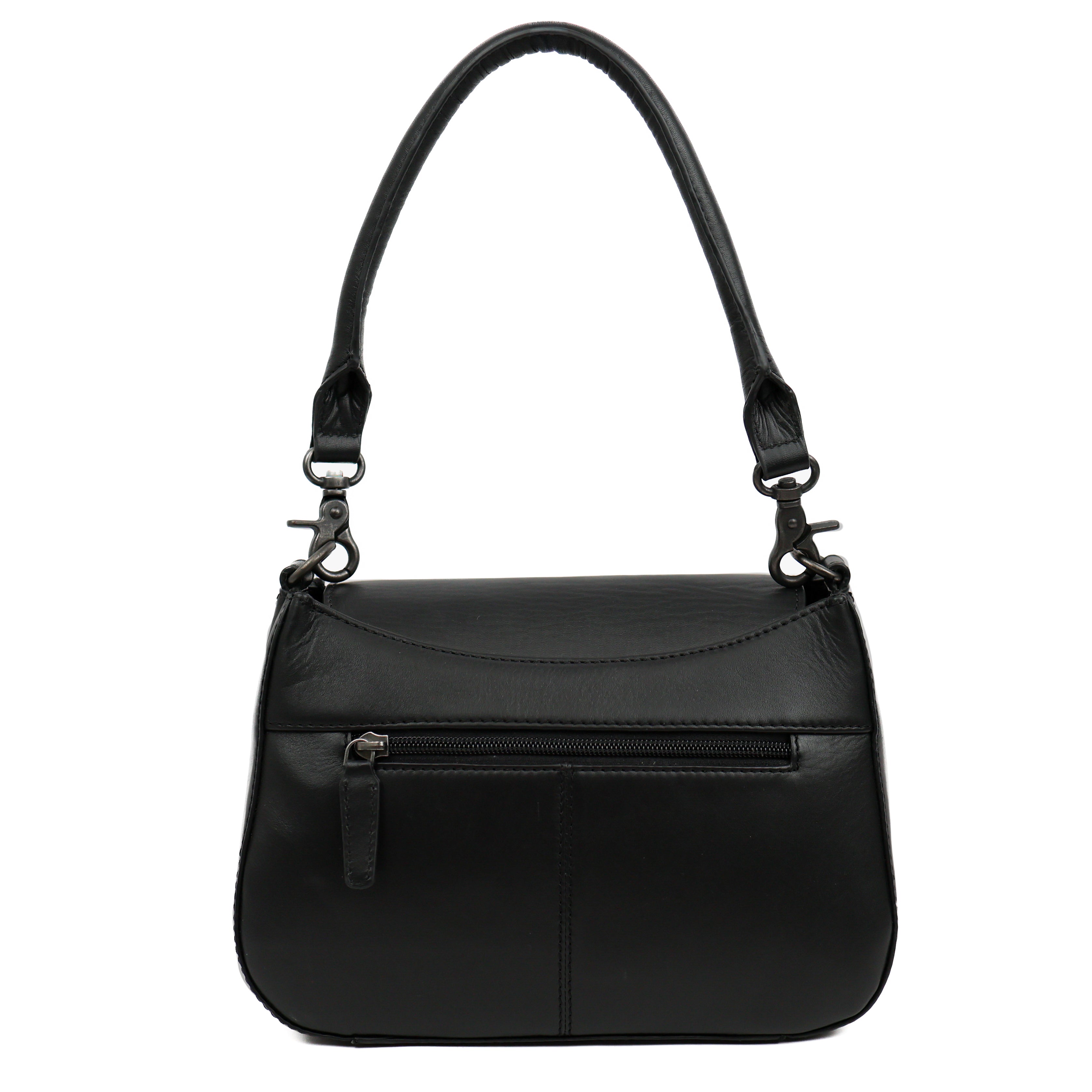 Hand-/Umhängetasche mit Überschlag 'Fenna' Black