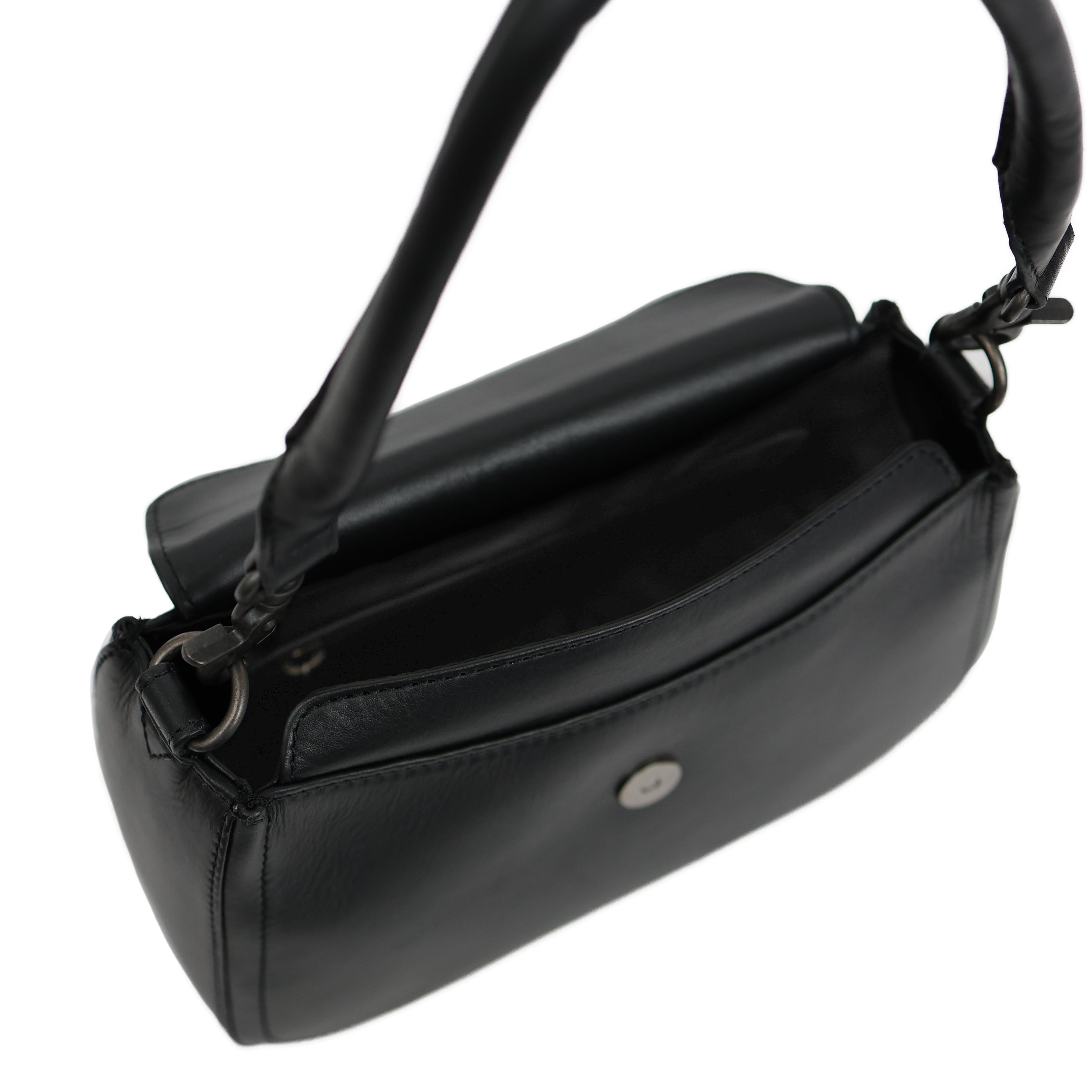 Hand-/Umhängetasche mit Überschlag 'Fenna' Black