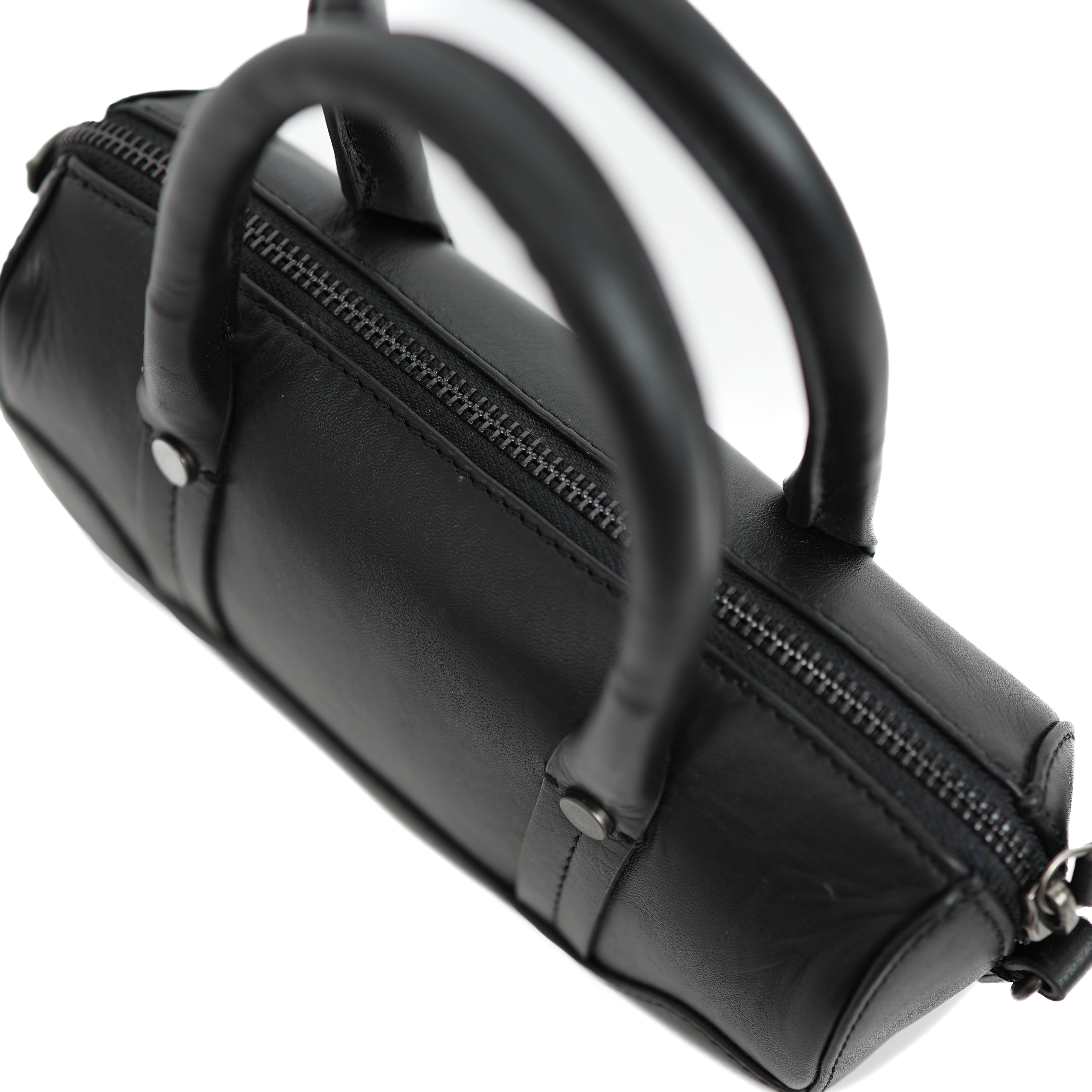 Runde Hand-/Umhängetasche 'Viviana' Mini Black