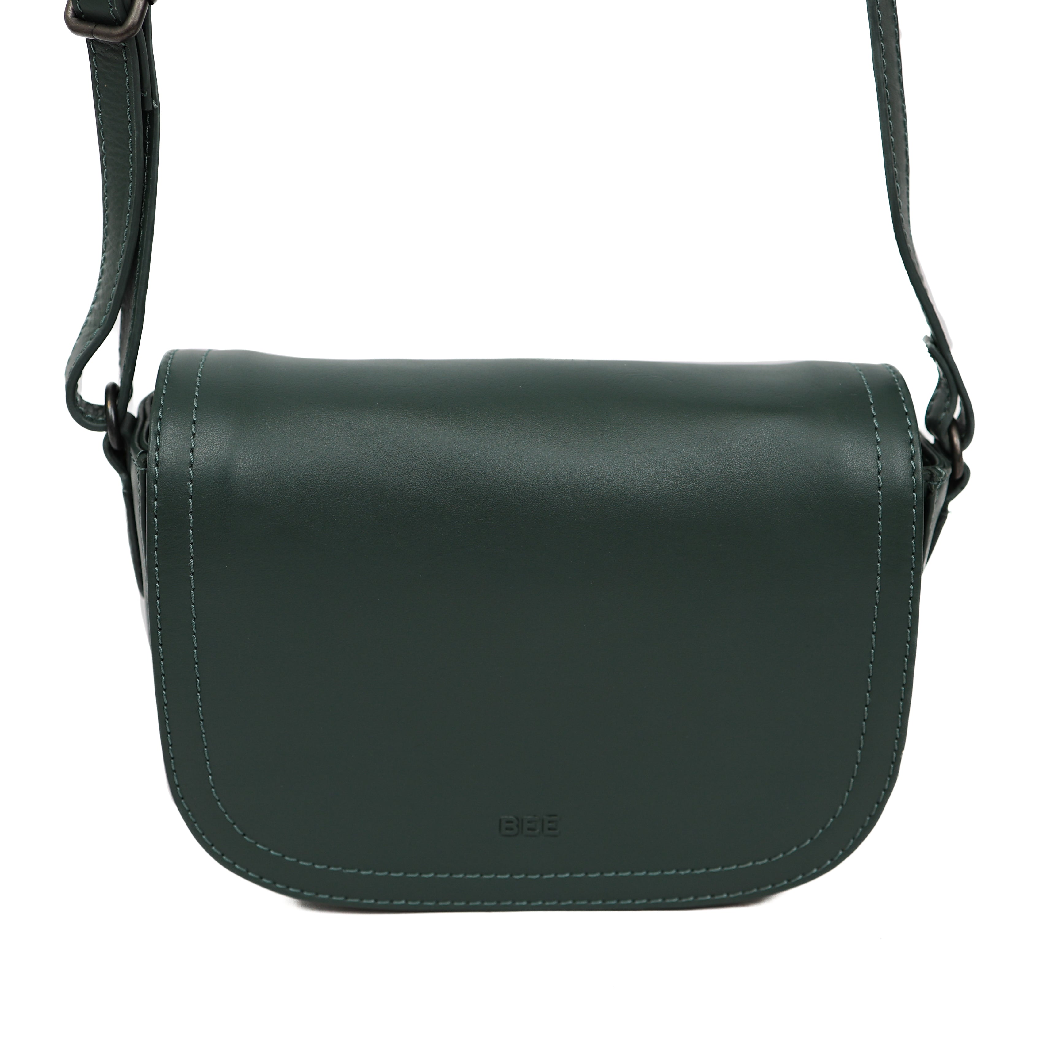 Umhängetasche mit Überschlag 'Anastasia' Green