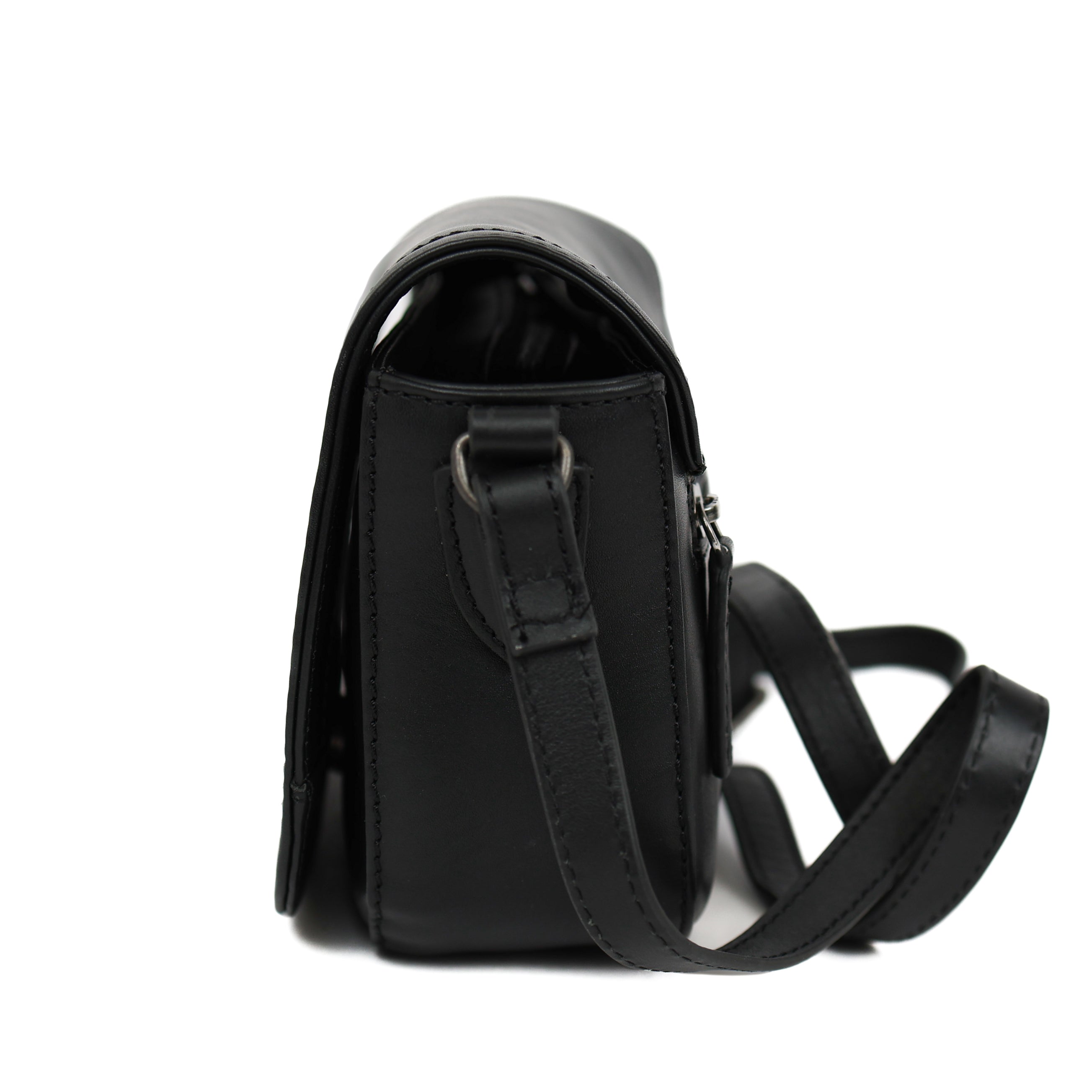 Umhängetasche mit Überschlag 'Anastasia' Black