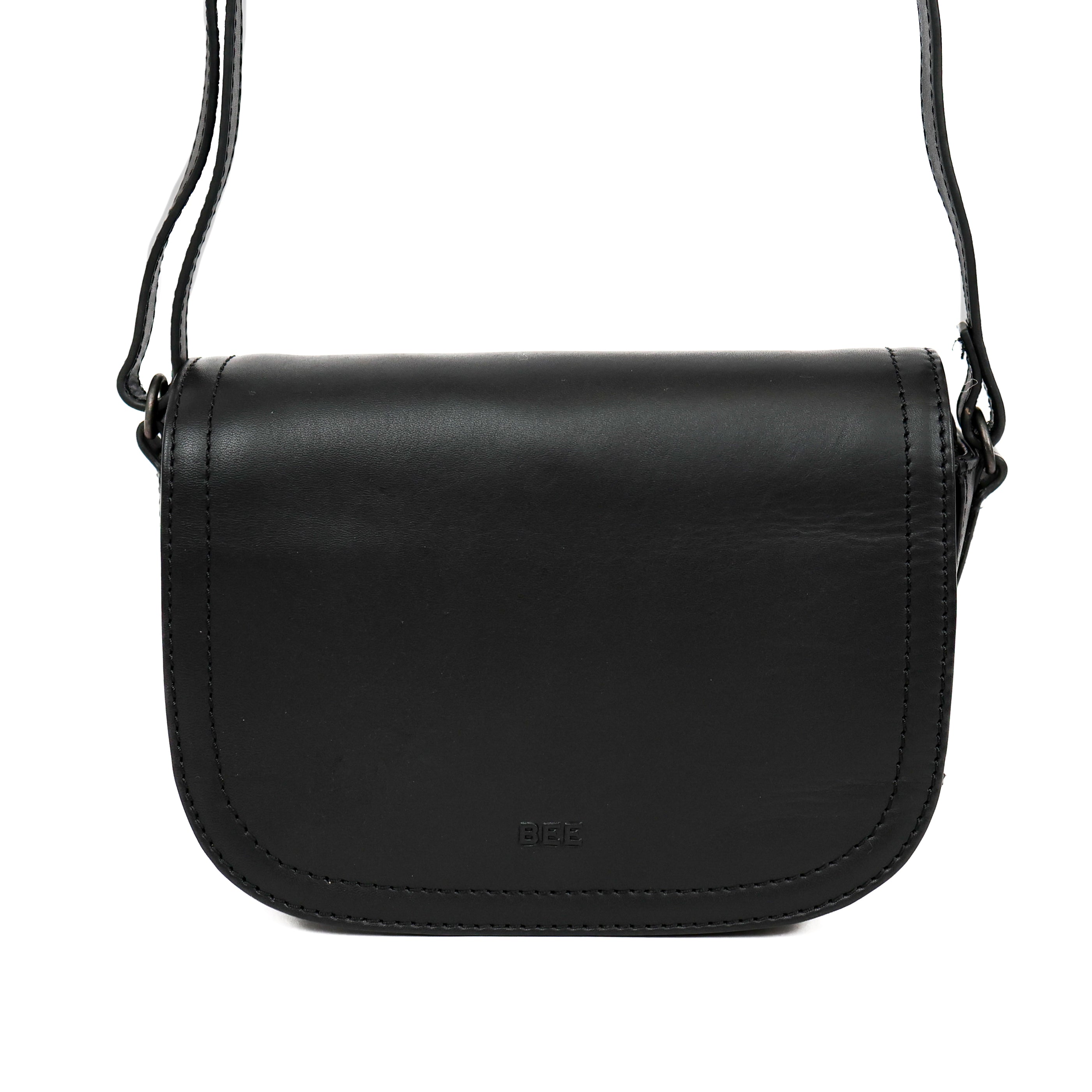 Umhängetasche mit Überschlag 'Anastasia' Black