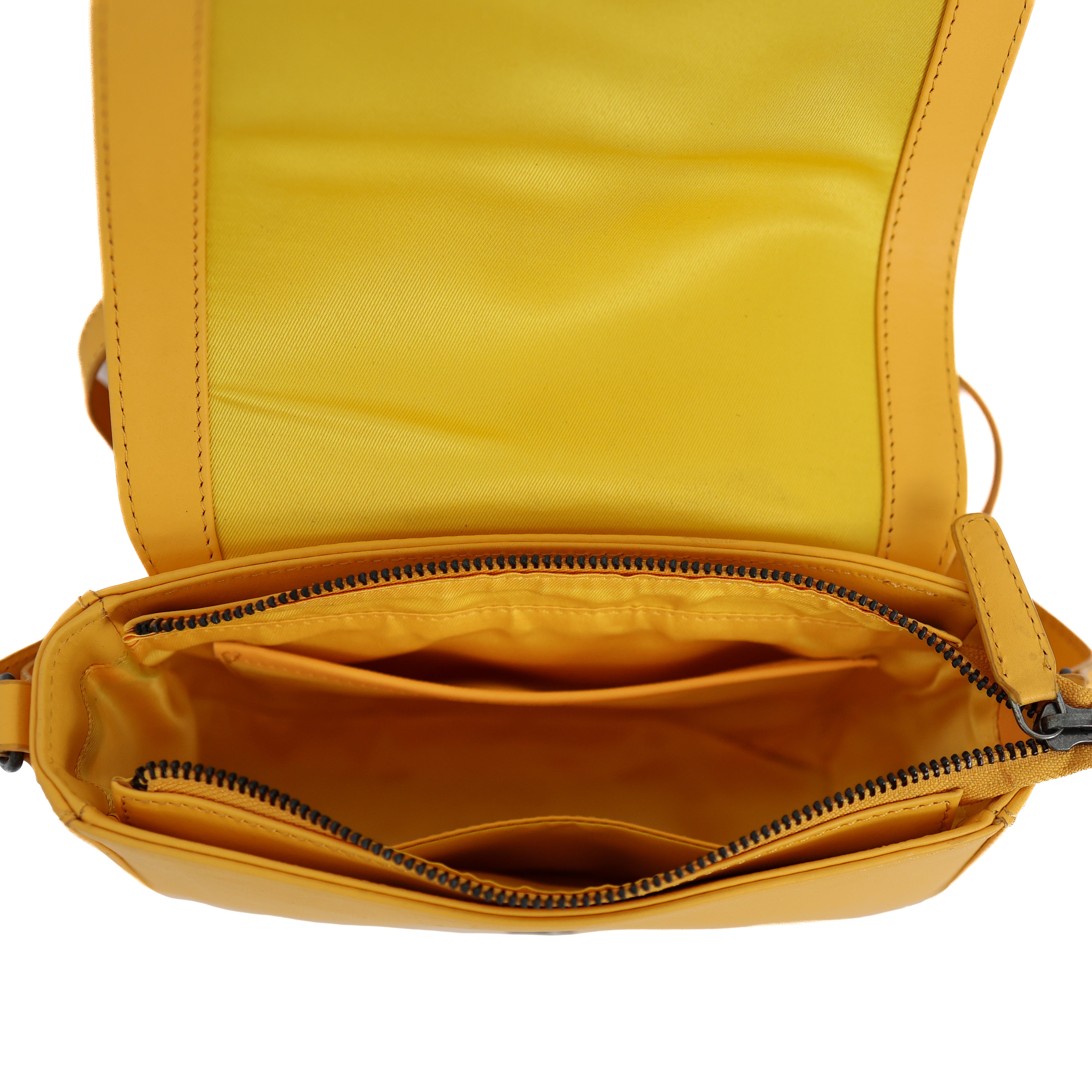 Umhängetasche mit Überschlag 'Anastasia' Yellow