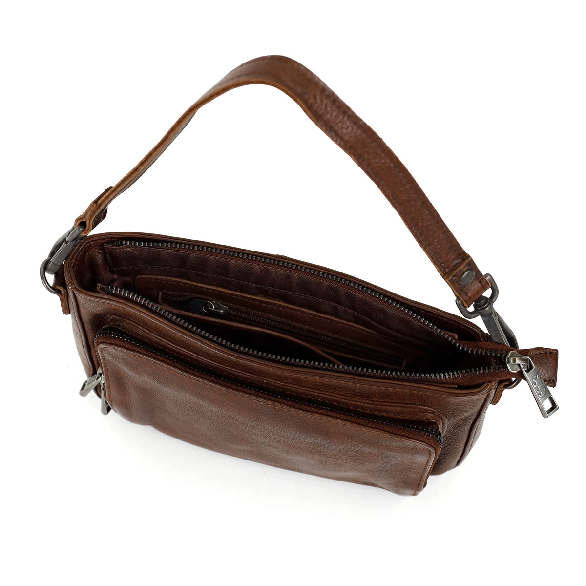 Kleine Hand-/Umhängetasche 'Livia' Cognac
