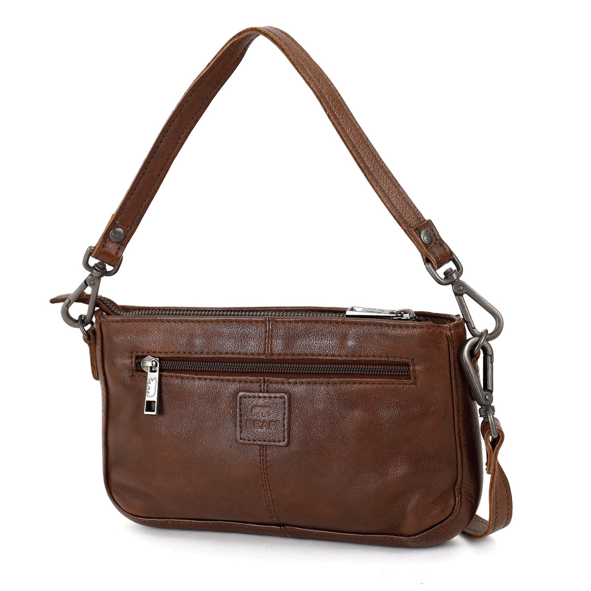 Kleine Hand-/Umhängetasche 'Livia' Cognac