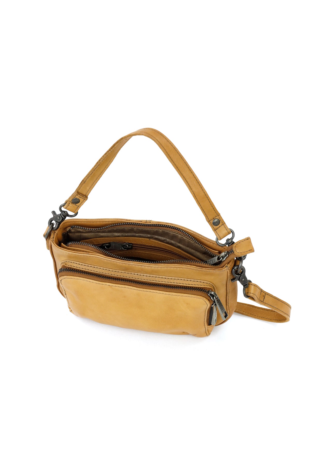 Kleine Hand-/Umhängetasche 'Livia' Cognac